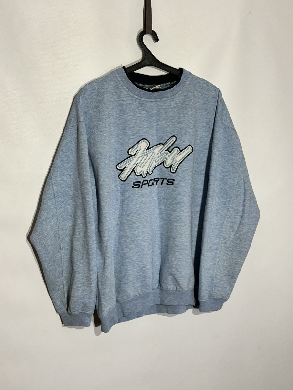 Fubu Vintage Fubu Sports Heather Blue Sweatshirt Size US XL / EU 56 / 4 - 1 Thumbnail