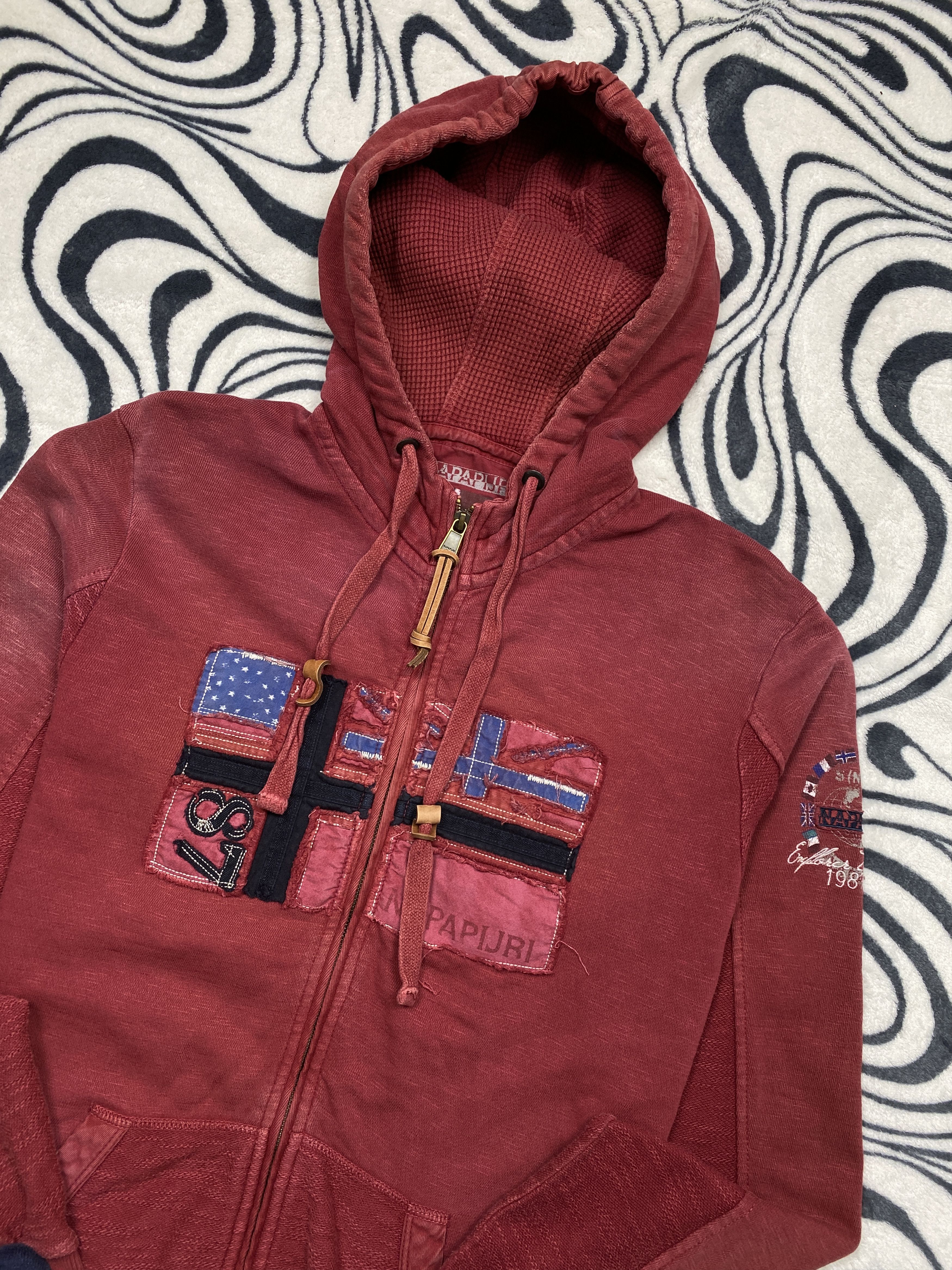 Napapijri Napapijri Heritage Vintage Mens Zip Hoodie Y2K Size US XL / EU 56 / 4 - 2 Thumbnail