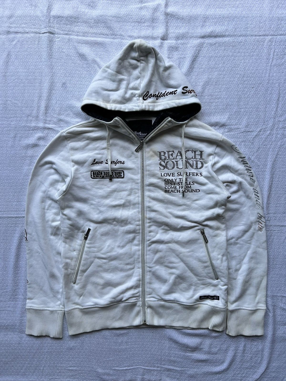 Japanese Brand Japanese Beach Sound Love Surfers Zip Hoodie Size US L / EU 52-54 / 3 - 1 Thumbnail