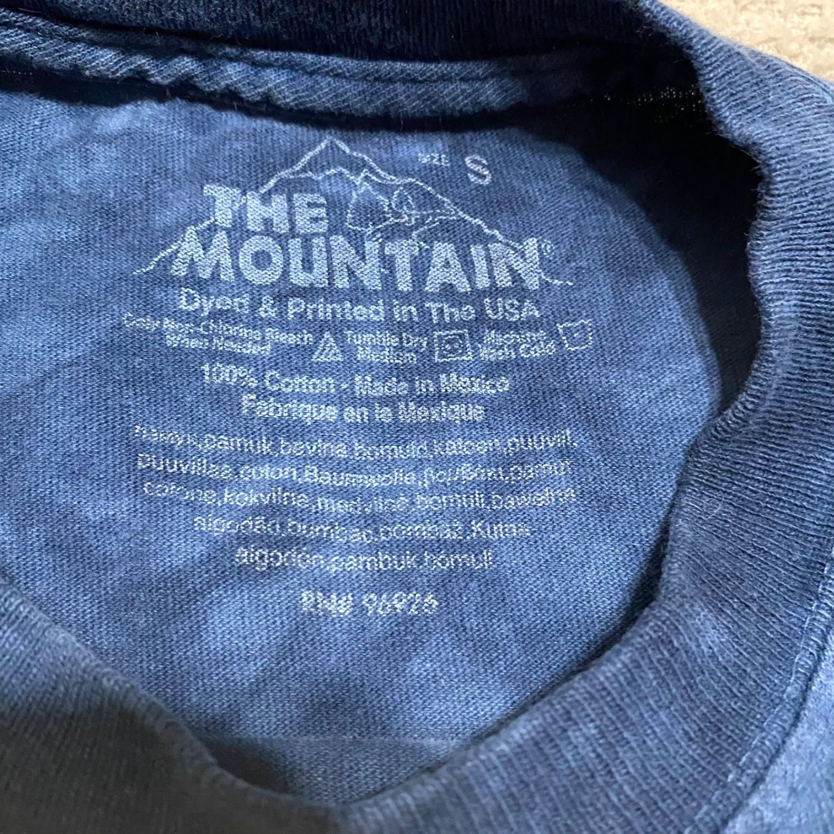 The Mountain The Mountain Mens T-Shirt Small Blue Tie-Dye Dog Lab Love Crew Neck 100% Cotton Shirt Mens Small Blue Tie-Dye Dog Lab Love Animals 90s Hippie Style Size US S / EU 44-46 / 1 - 3 Thumbnail