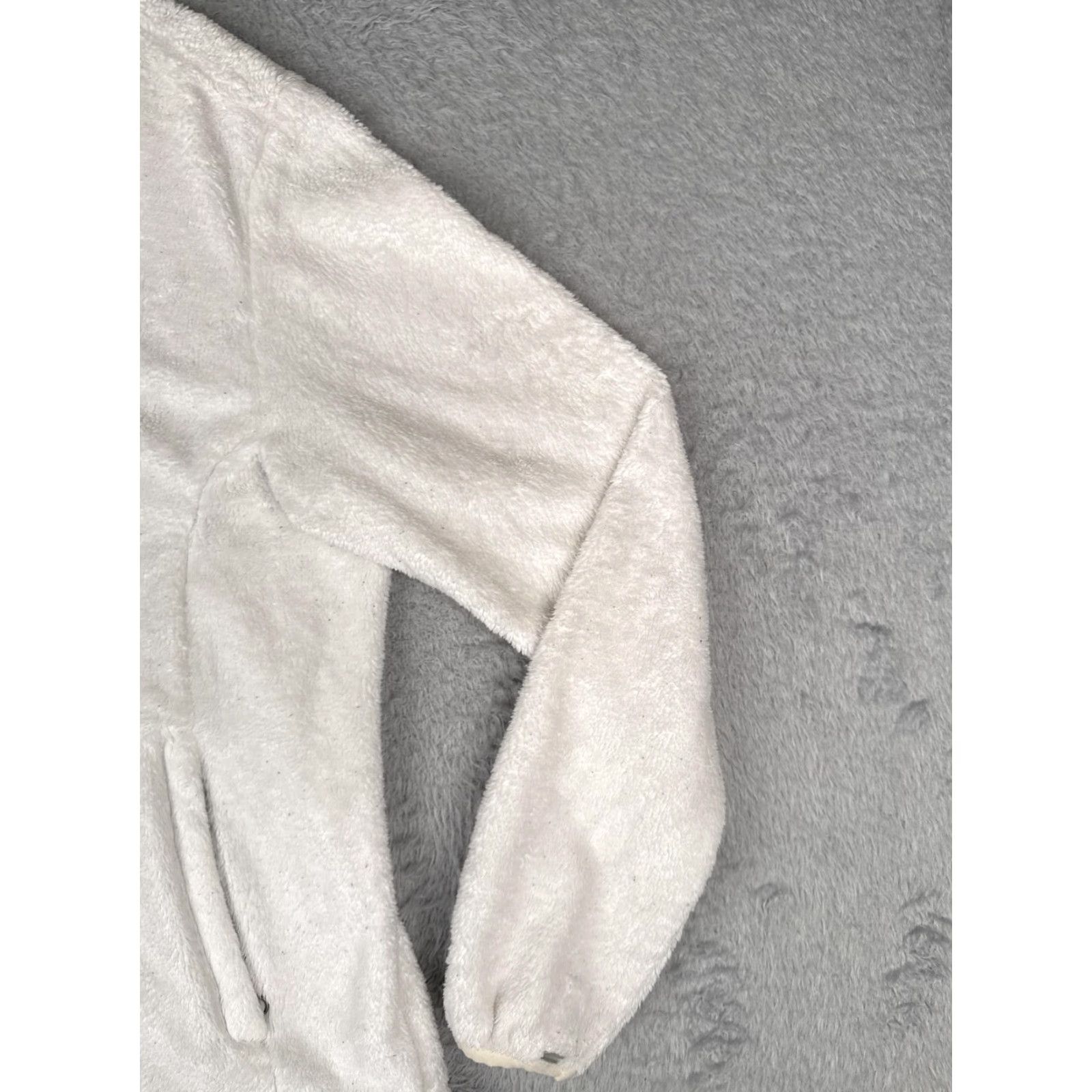 The North Face The North Face Jacket Womens Medium White Soft Fleece Full Zip Mock Neck Size M / US 6-8 / IT 42-44 - 5 Thumbnail