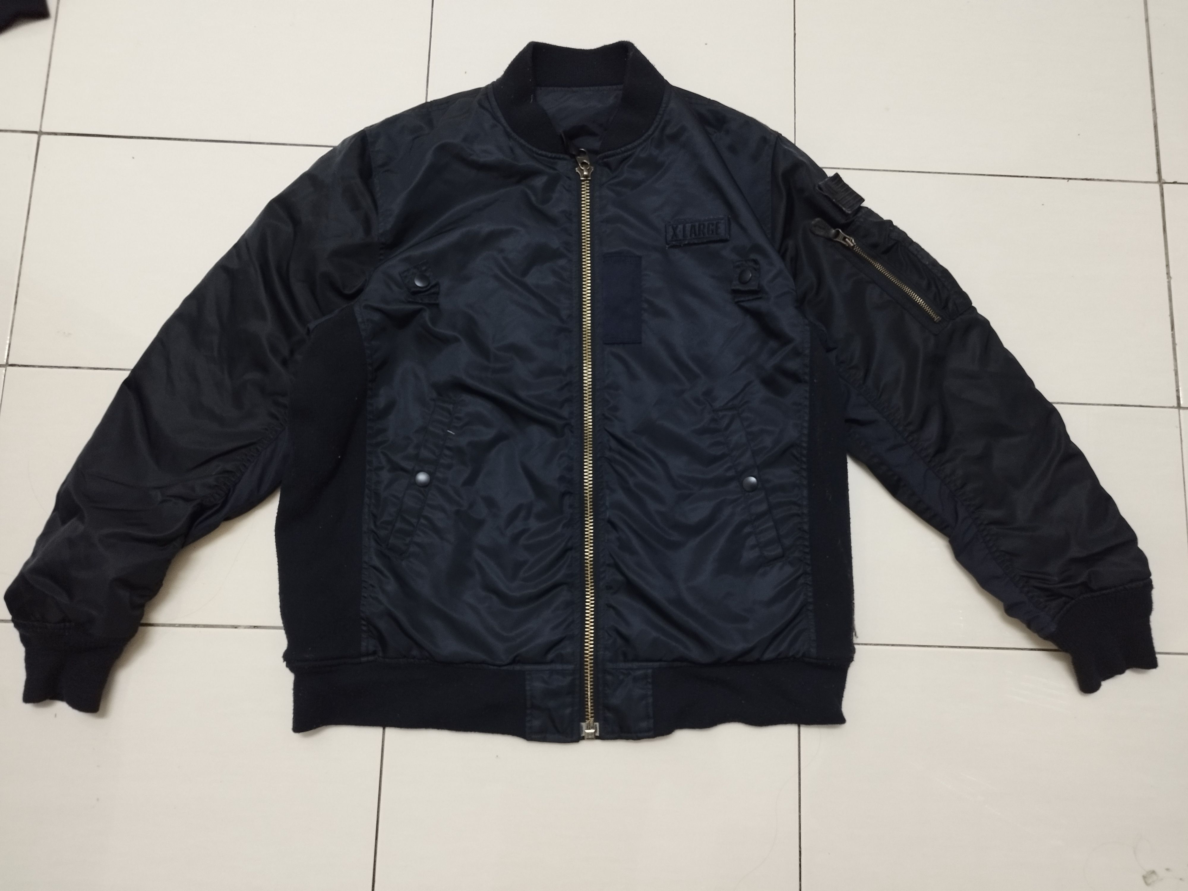 Japanese Brand Xlarge Bomber Jacket 2 Way Size US L / EU 52-54 / 3 - 1 Thumbnail