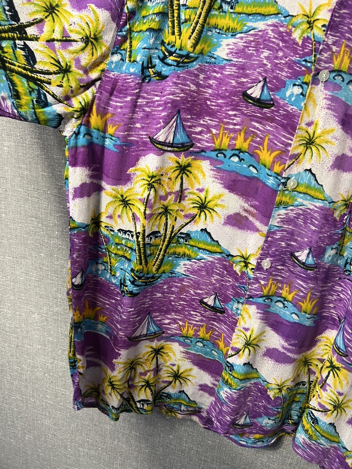 Fubu × Vintage Rare FUBU All Over Printed Hawaiian Button Shirt 100% Rayon Size US XL / EU 56 / 4 - 6 Thumbnail