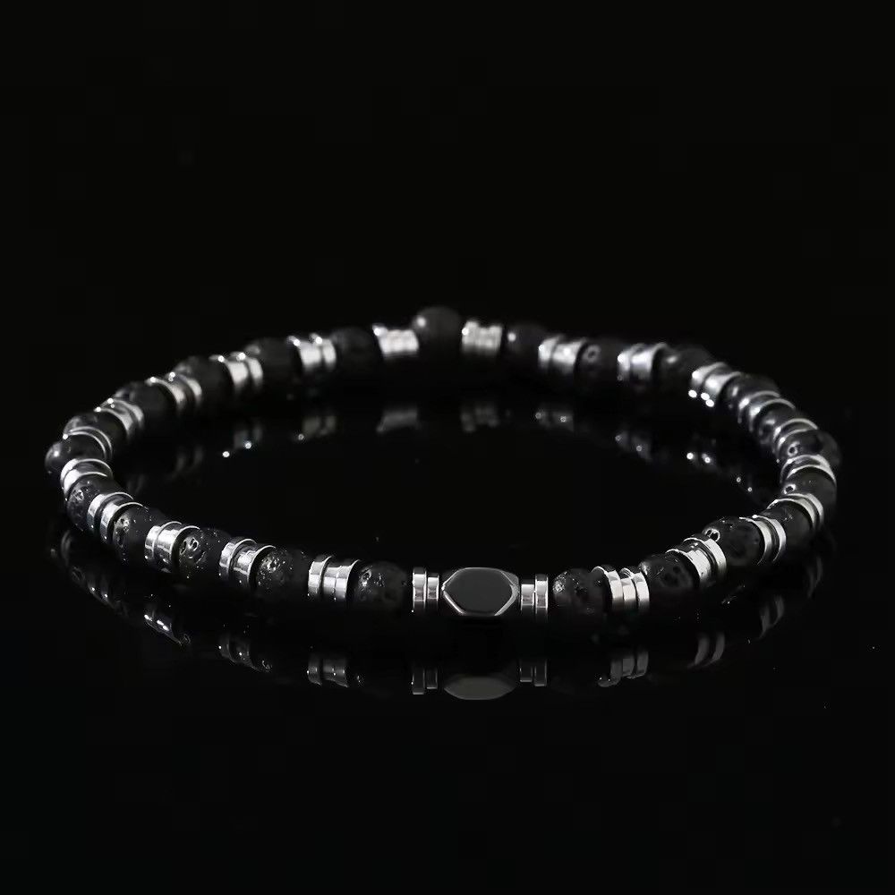 Jewelry Y2K Retro Style Iron Beaded Elastic Bracelet Size ONE SIZE - 1 Thumbnail