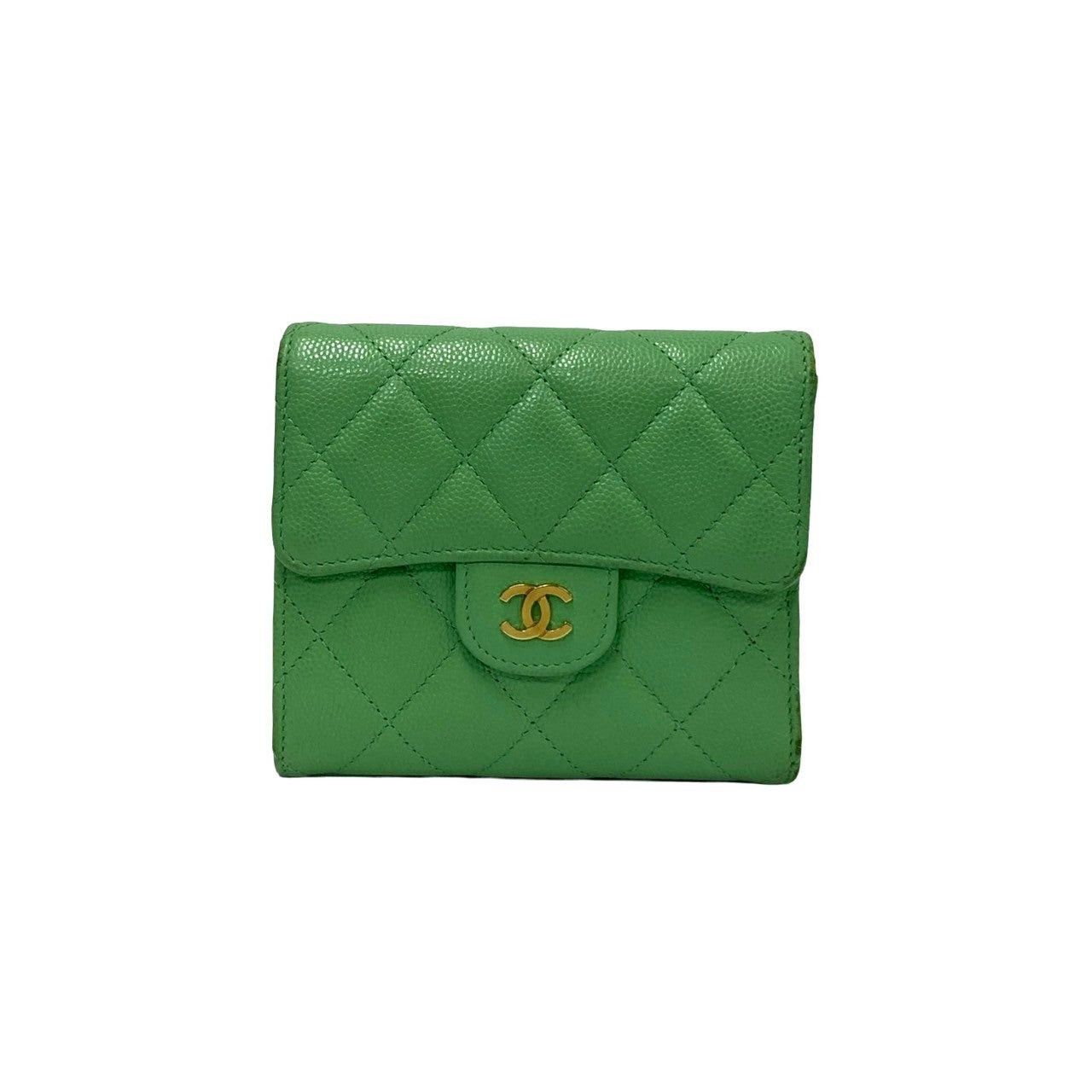 Chanel Chanel Wallet Green Caviar Size ONE SIZE - 1 Thumbnail