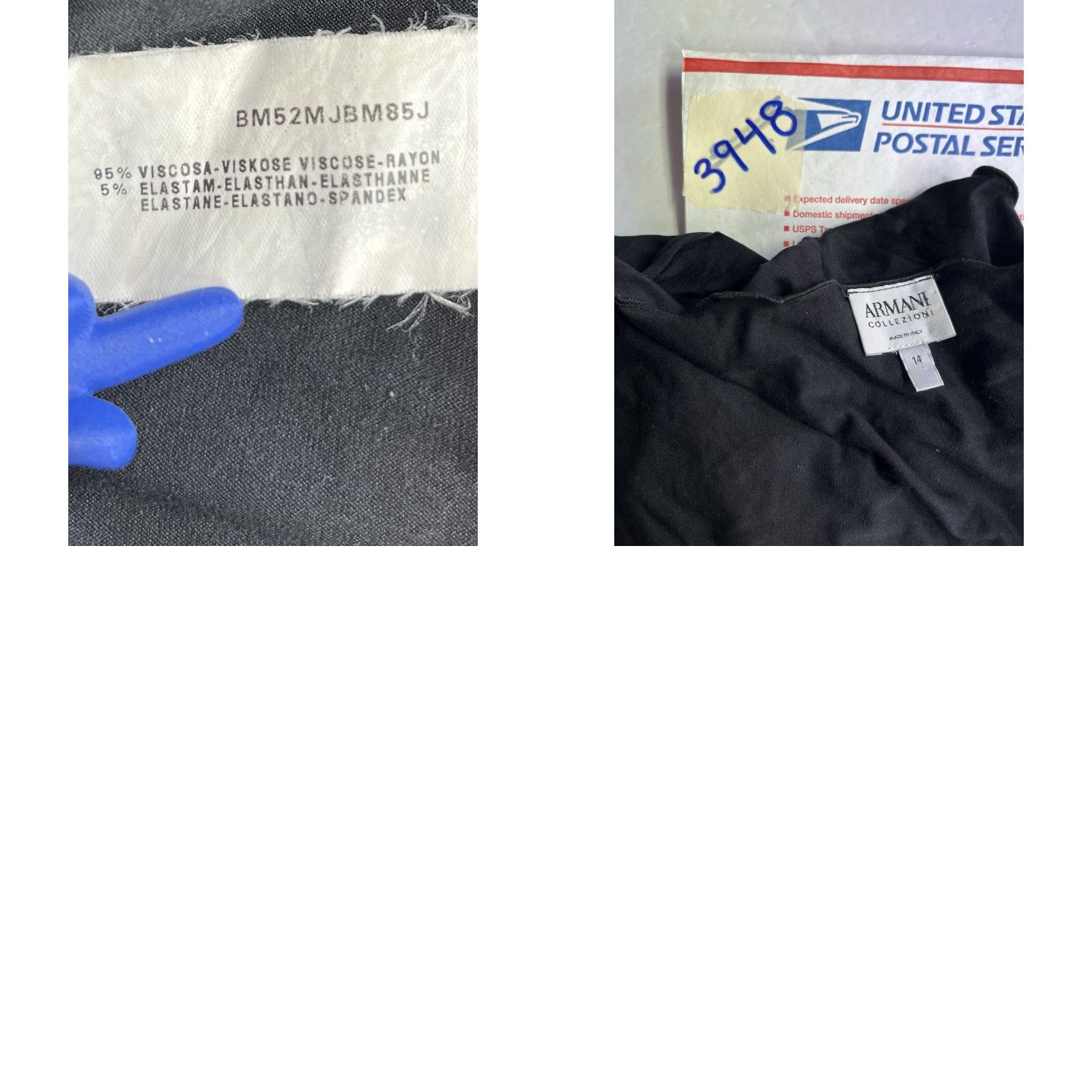 Armani Armani Collezioni Womens Top Shirt Black 14 Regular Knit Cap Sleeve Scoop Neck Short Sleeve Italy Size XL / US 12-14 / IT 48-50 - 8 Thumbnail