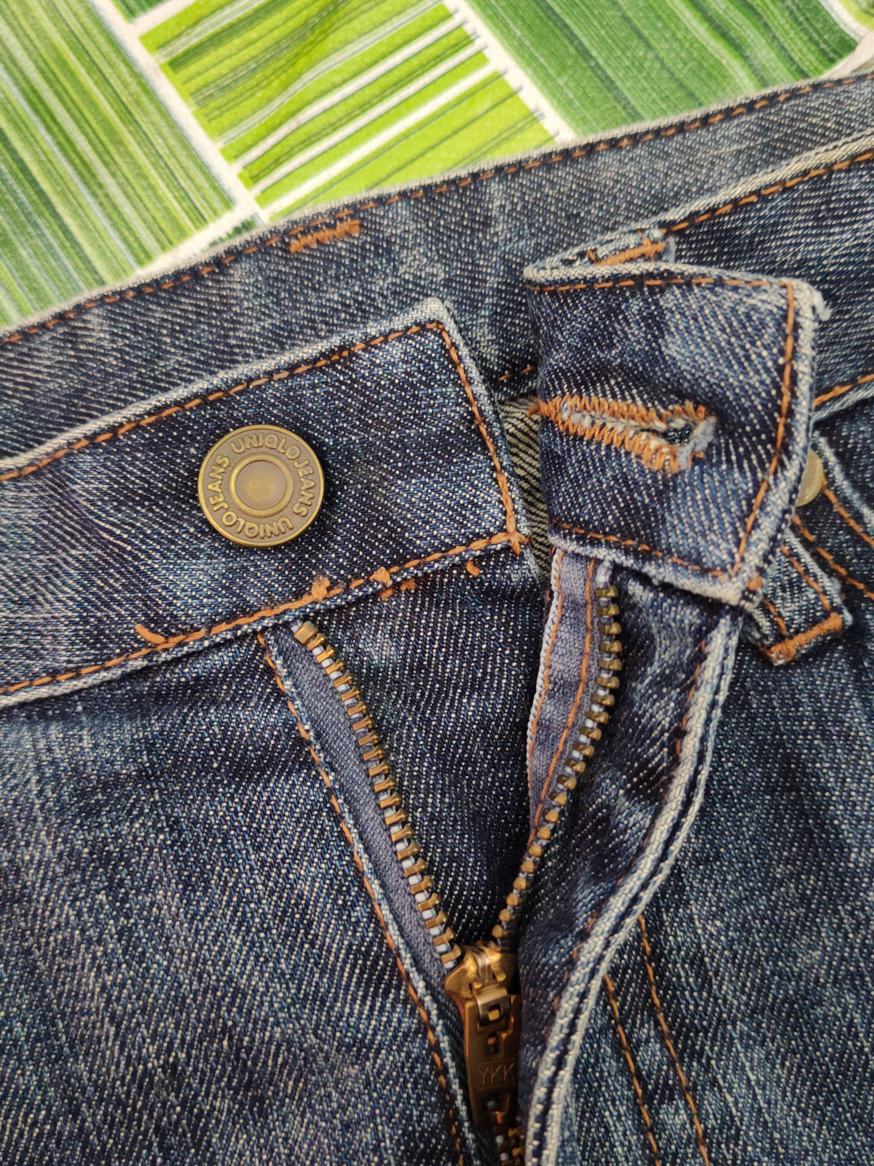 Japanese Brand Uniqlo Blue Faded Distressed Ripped Jeans #S2221 Size 28" / US 6 / IT 42 - 13 Thumbnail