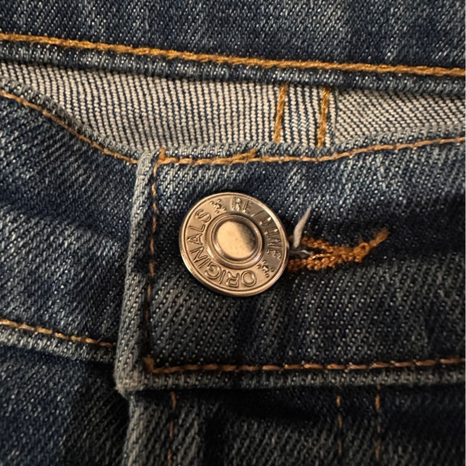 RE/DONE Re/done High Rise Medium Wash Skinny Leg Jeans Sz 30 Size 30" / US 8 / IT 44 - 7 Thumbnail