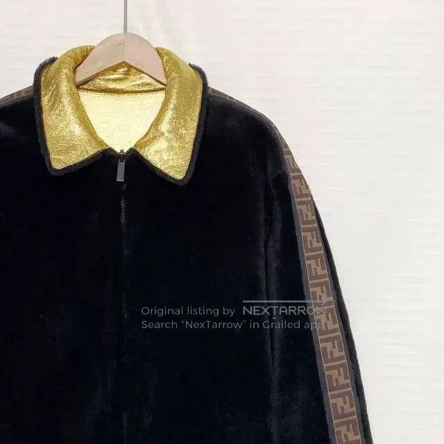 Fendi Fendi Gold Sheepskin Reversible Jacket. Size US M / EU 48-50 / 2 - 3 Thumbnail