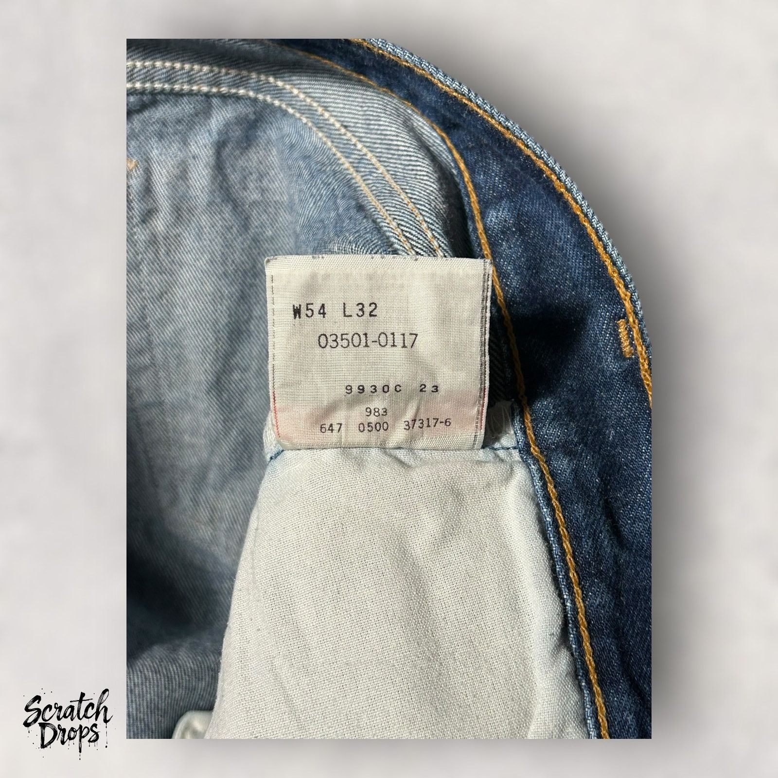 Levi's Vintage Levi’s 501xx Shrink-to-Fit Jeans Y2K USA W54 L32 501 Size US 38 / EU 54 - 7 Thumbnail