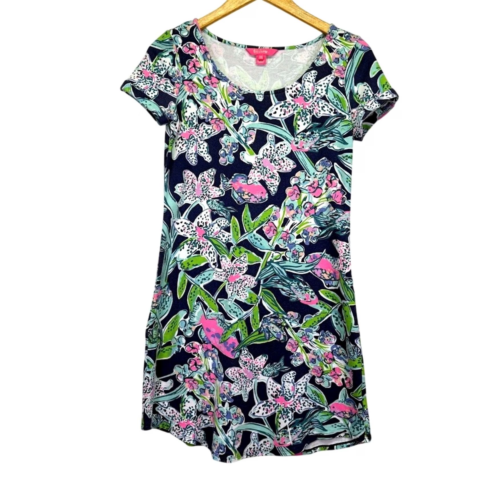 Lilly Pulitzer Lilly Pulitzer Sway Tammy Dress - XS Navy Blue Size XS / US 0-2 / IT 36-38 - 3 Thumbnail