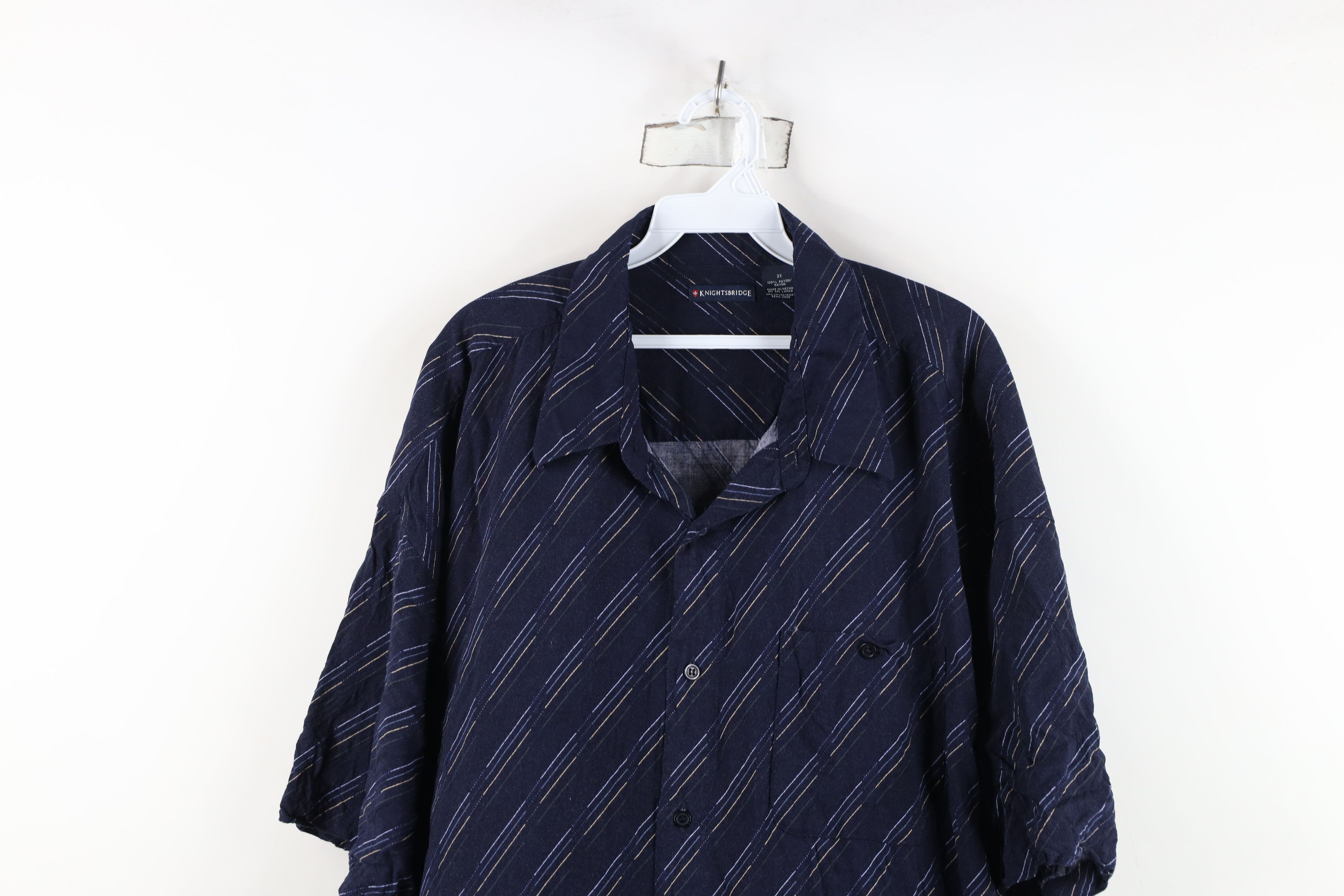 Vintage Vintage 90s Streetwear Rayon Short Sleeve Button Shirt Size US XXL / EU 58 / 5 - 2 Thumbnail