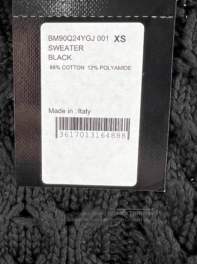 Givenchy Givenchy Men's Knit Sweater Coarse Knit Cotton Size US XS / EU 42 / 0 - 7 Thumbnail