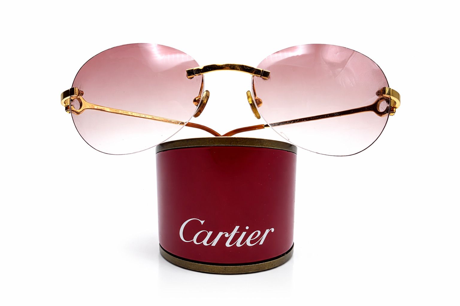 Cartier Authentic Cartier Bolon Gold Glasses CT00450 Size ONE SIZE - 1 Thumbnail