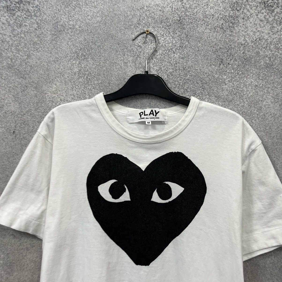 Comme des Garcons Comme Des Garcons Play T Shirt Big Heart Logo White Size US M / EU 48-50 / 2 - 4 Thumbnail