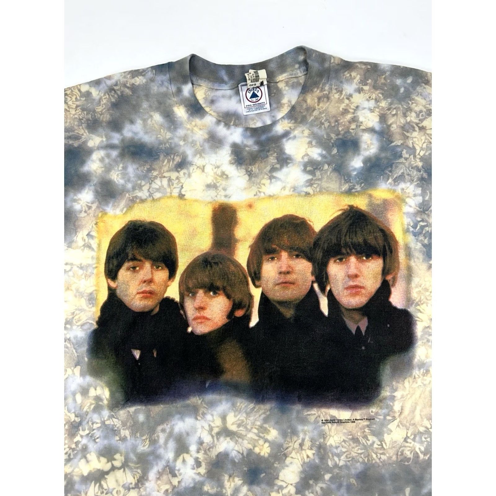 J Brand VINTAGE The Beatles Tie Dye T Shirt XL Mens Rock Band Tour Tee 1996 90s Size US XL / EU 56 / 4 - 4 Thumbnail