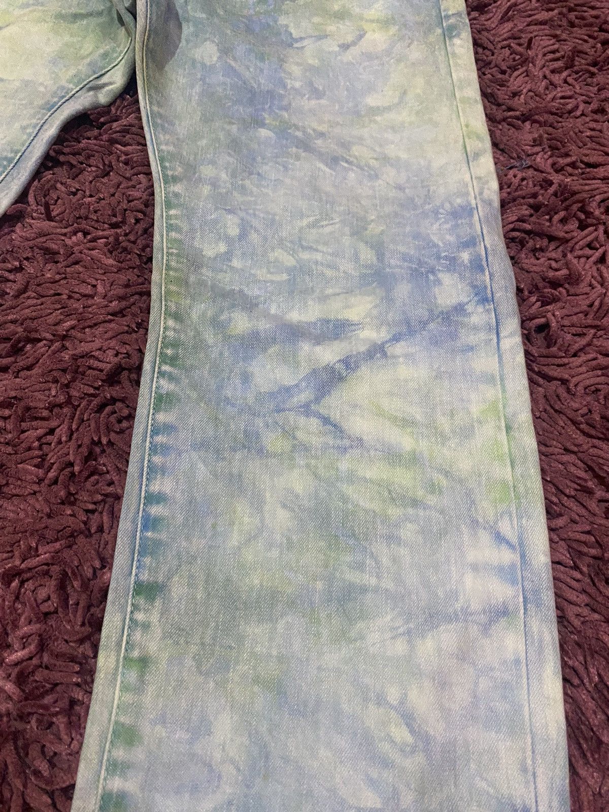 Vintage RARE🔥 Vintage Takeo Kikuchi Japan Bleach Acid Wash Design Size US 33 - 5 Thumbnail