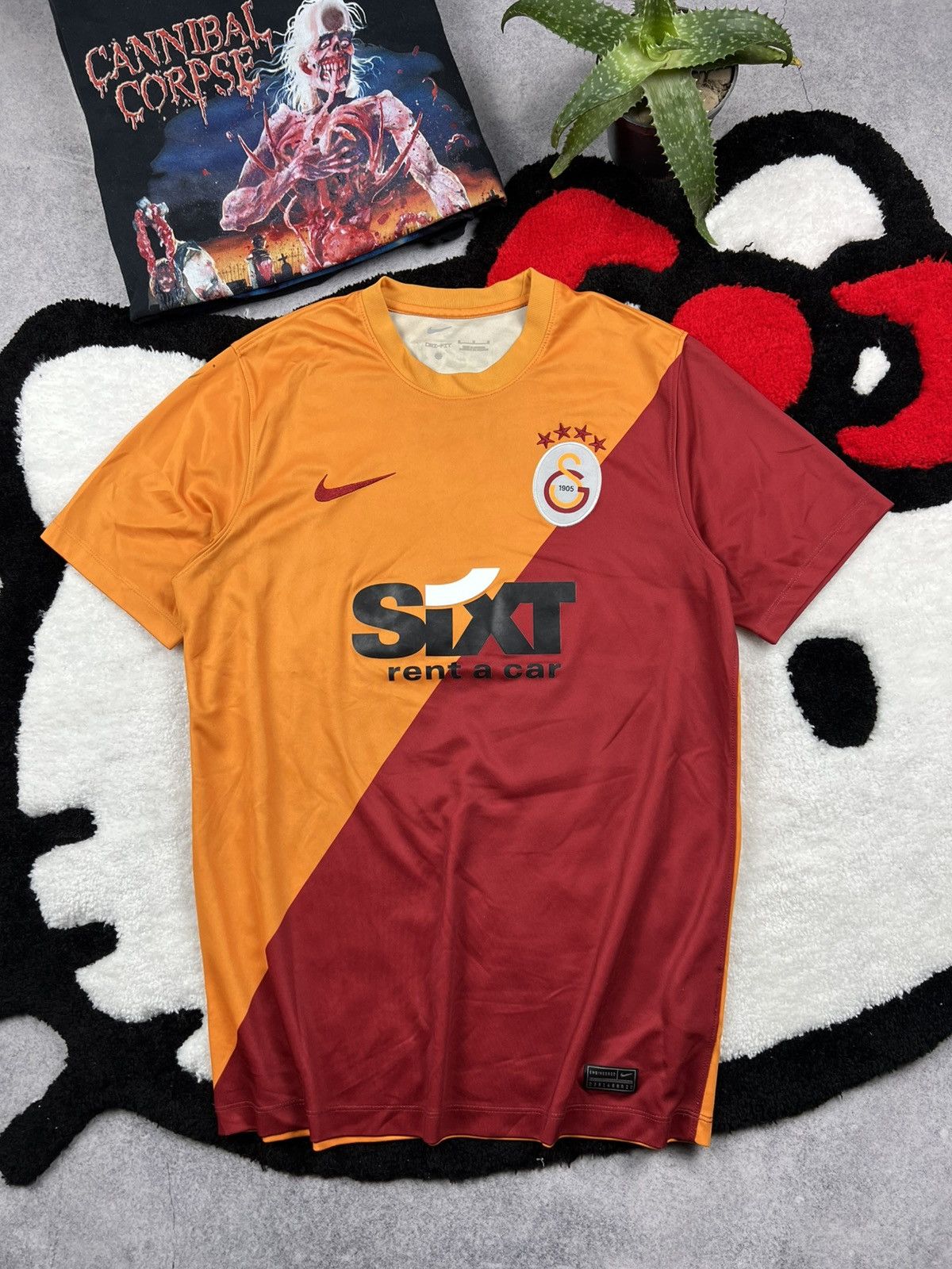 Nike Nike Galatasaray 2021 Football Soccer Blockcore Y2K Jersey Size US M / EU 48-50 / 2 - 1 Thumbnail