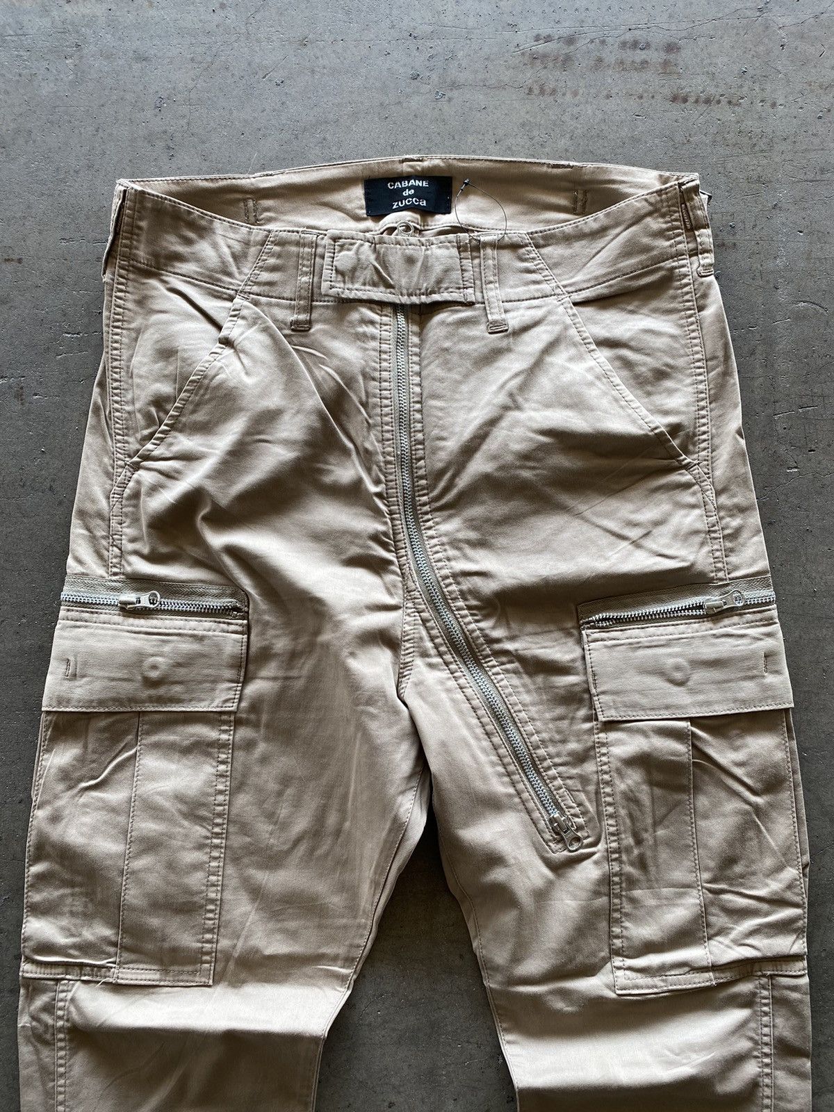 CABANE de ZUCCa 2000s Cabane de Zucca - Asymmetrical Cargo Pants Size US 32 / EU 48 - 2 Thumbnail
