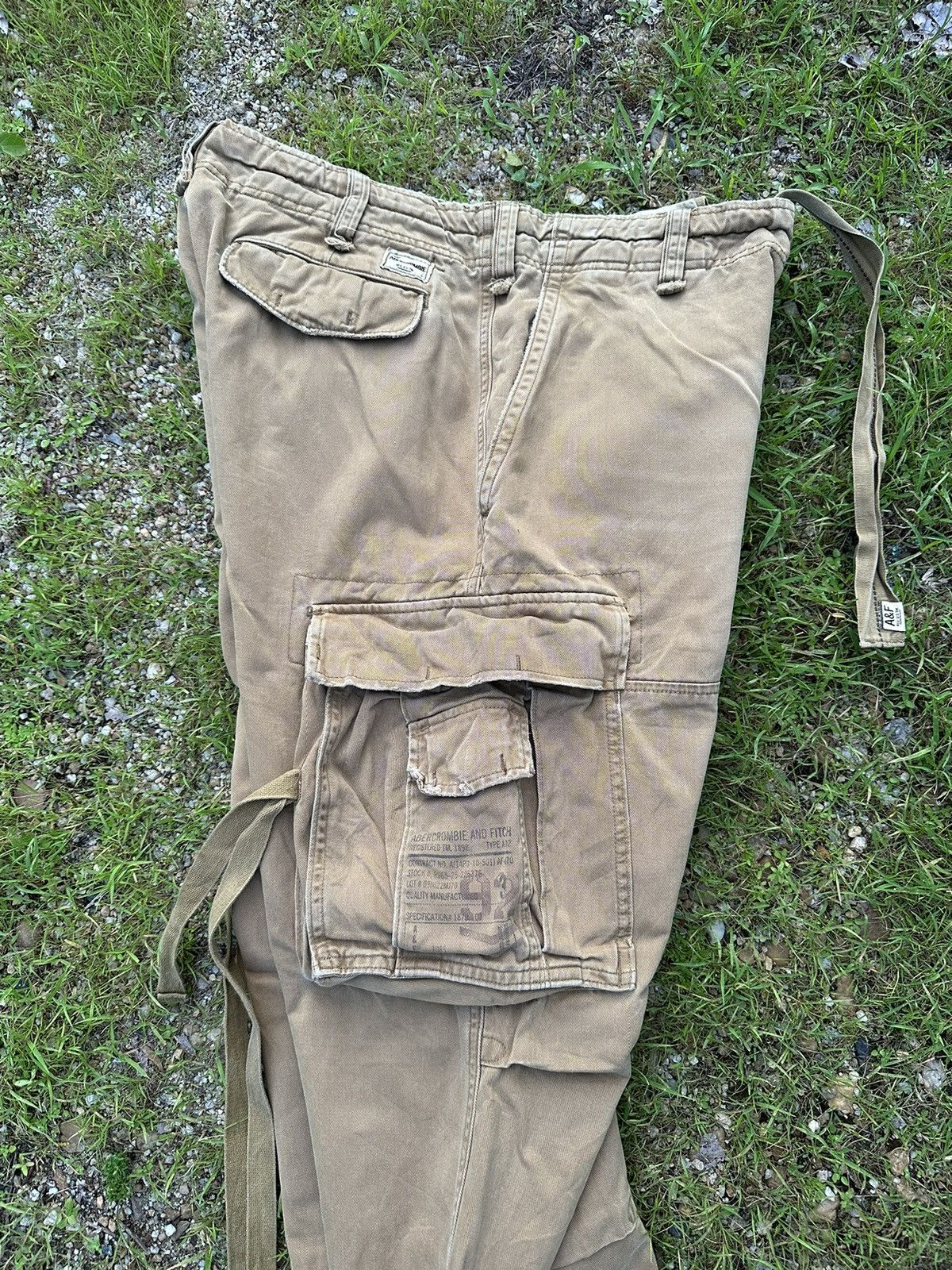 Abercrombie & Fitch SICKS🔥ABERCROMBIE MULTIPOCKET BONDAGE PARACHUTE CARGO PANTS Size US 32 / EU 48 - 14 Thumbnail