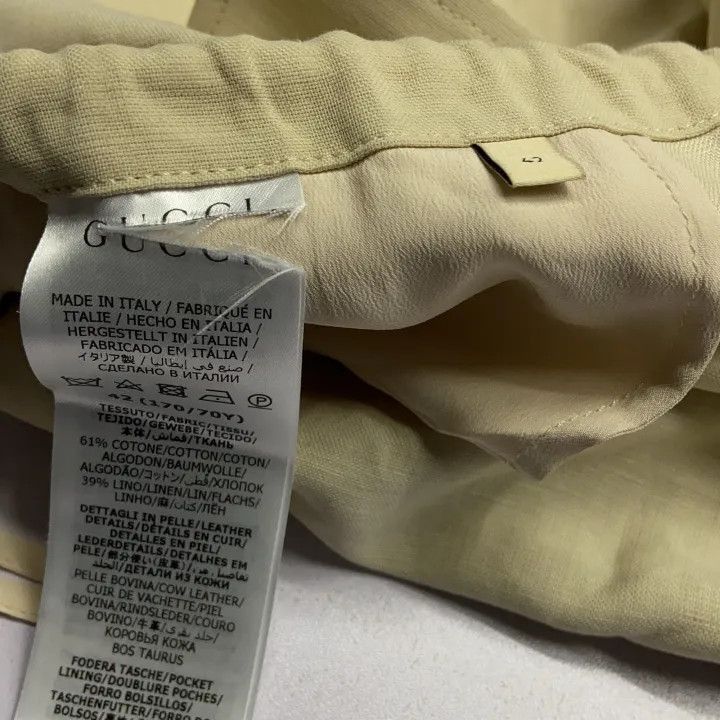 Gucci Gucci Loose Yellow Casual Pants for Women-2507 Size 41" - 3 Thumbnail