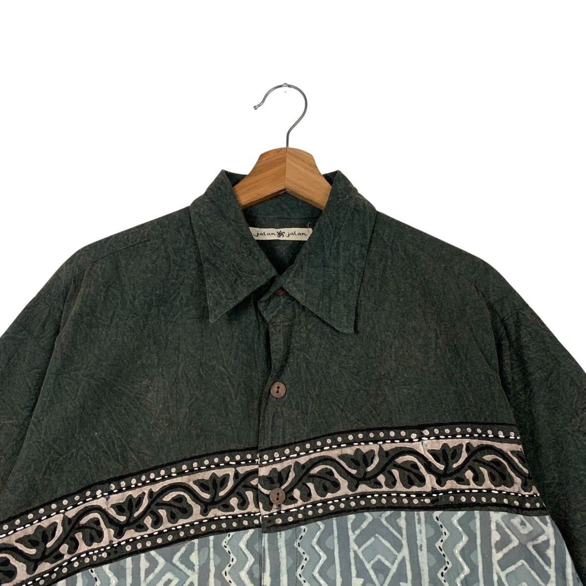 Japanese Brand JALAN JALAN Casual Formal Button Shirts #2087-C91 Size US XL / EU 56 / 4 - 7 Thumbnail