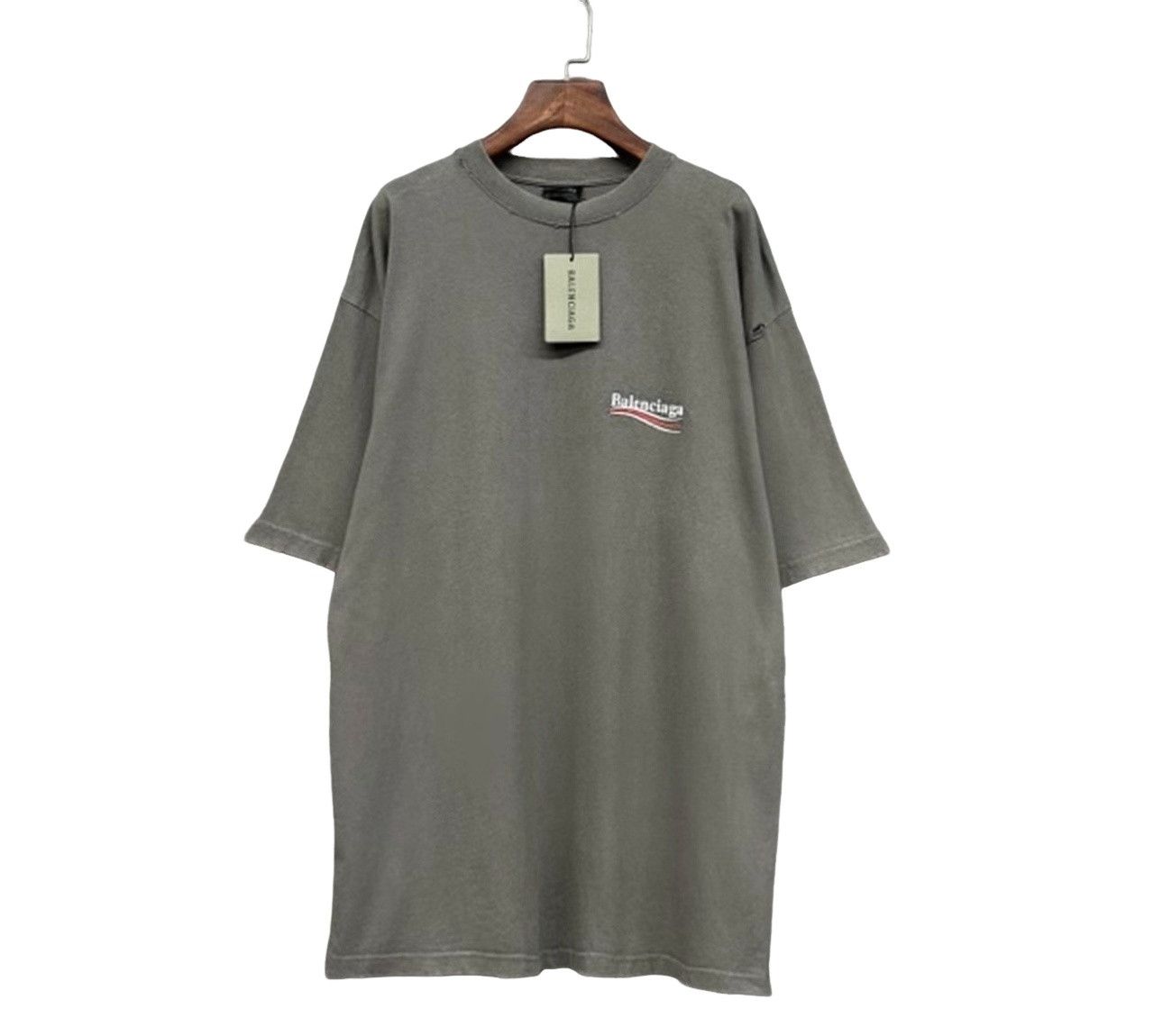Balenciaga Balenciaga Destroyed Political Logo T-Shirt S Size US S / EU 44-46 / 1 - 1 Thumbnail