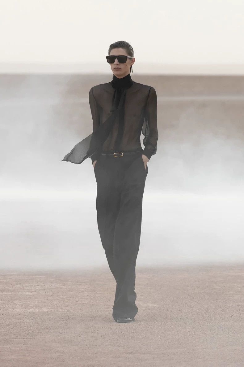 Saint Laurent Paris Saint Laurent Paris 23SS wool micro flared suit pants-2506 Size US 32 / EU 48 - 6 Thumbnail