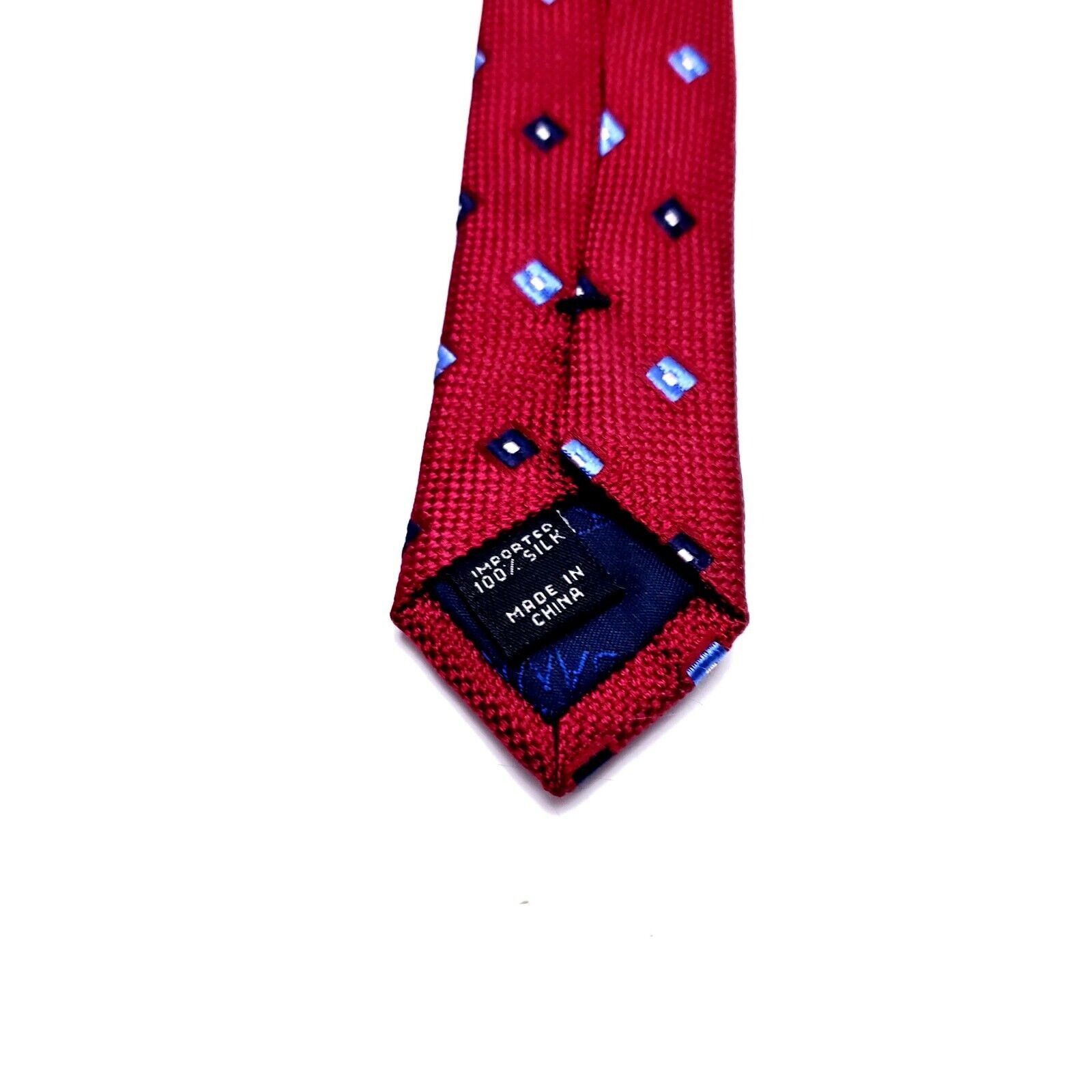 Jos. A. Bank Jos A Bank Silk Tie Red Woven Geometric Size ONE SIZE - 4 Thumbnail
