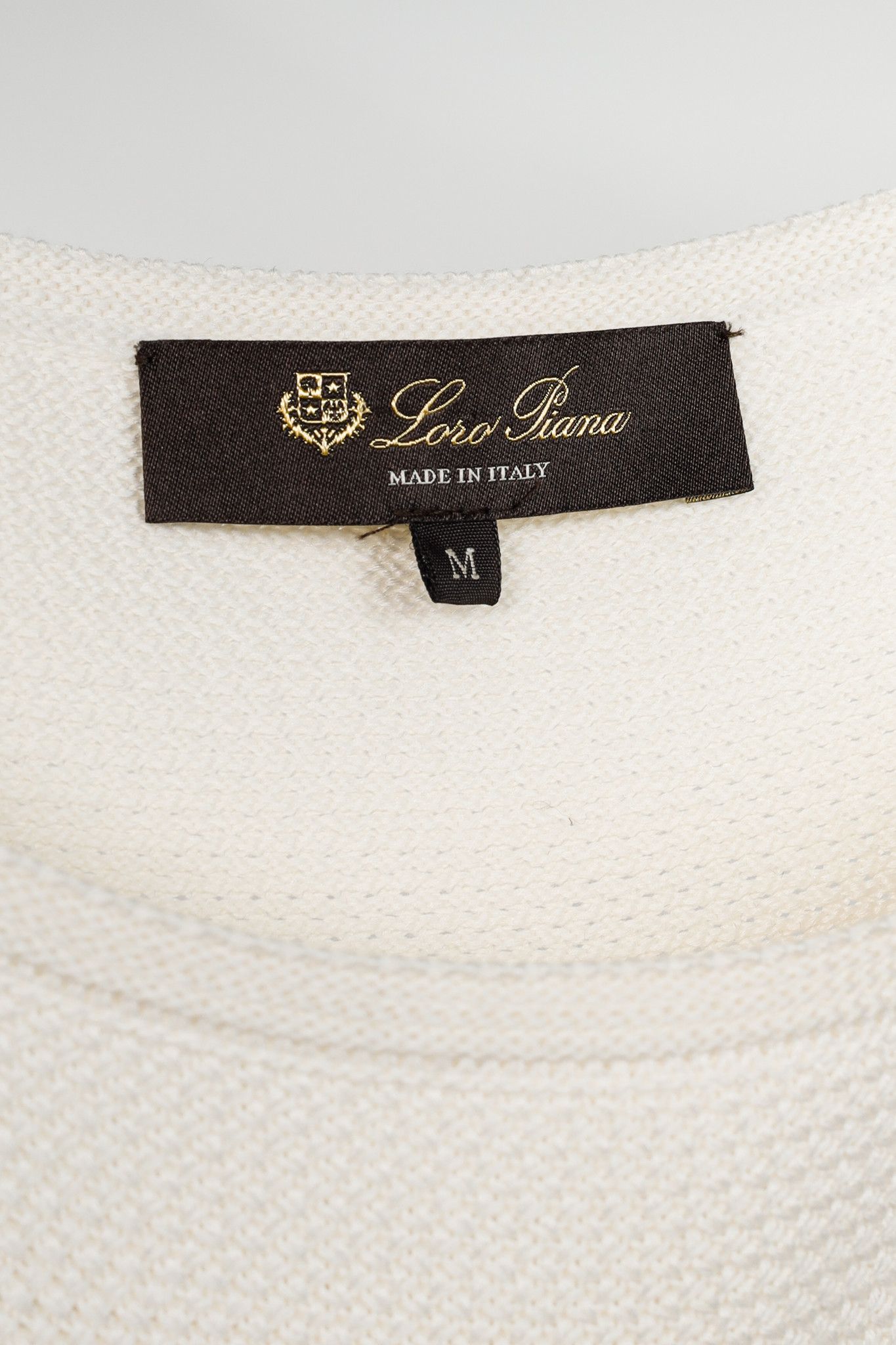 Loro Piana Loro Piana Ivory Silk & Cotton Textured Knit Dress Size M / US 6-8 / IT 42-44 - 4 Thumbnail