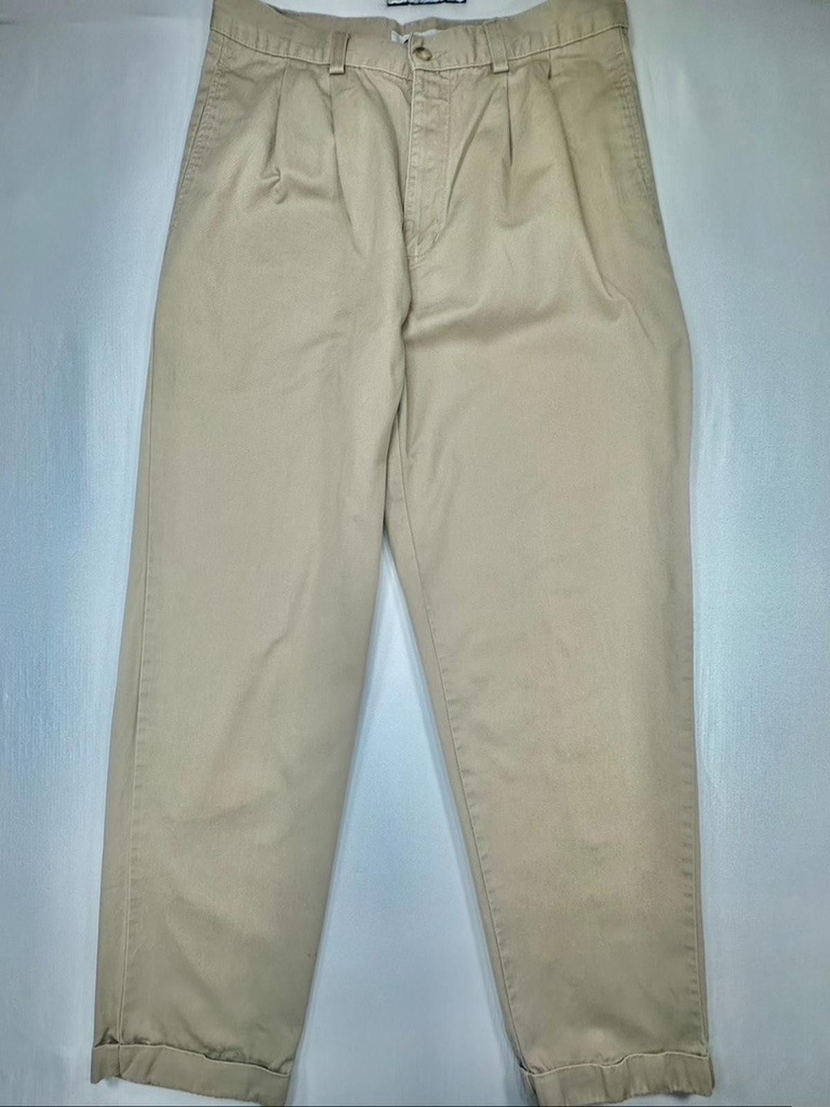 Old Navy Old Navy Cotton Tapered Front Mid-Rise Chinos Brown 31/32 Size US 31 - 1 Thumbnail