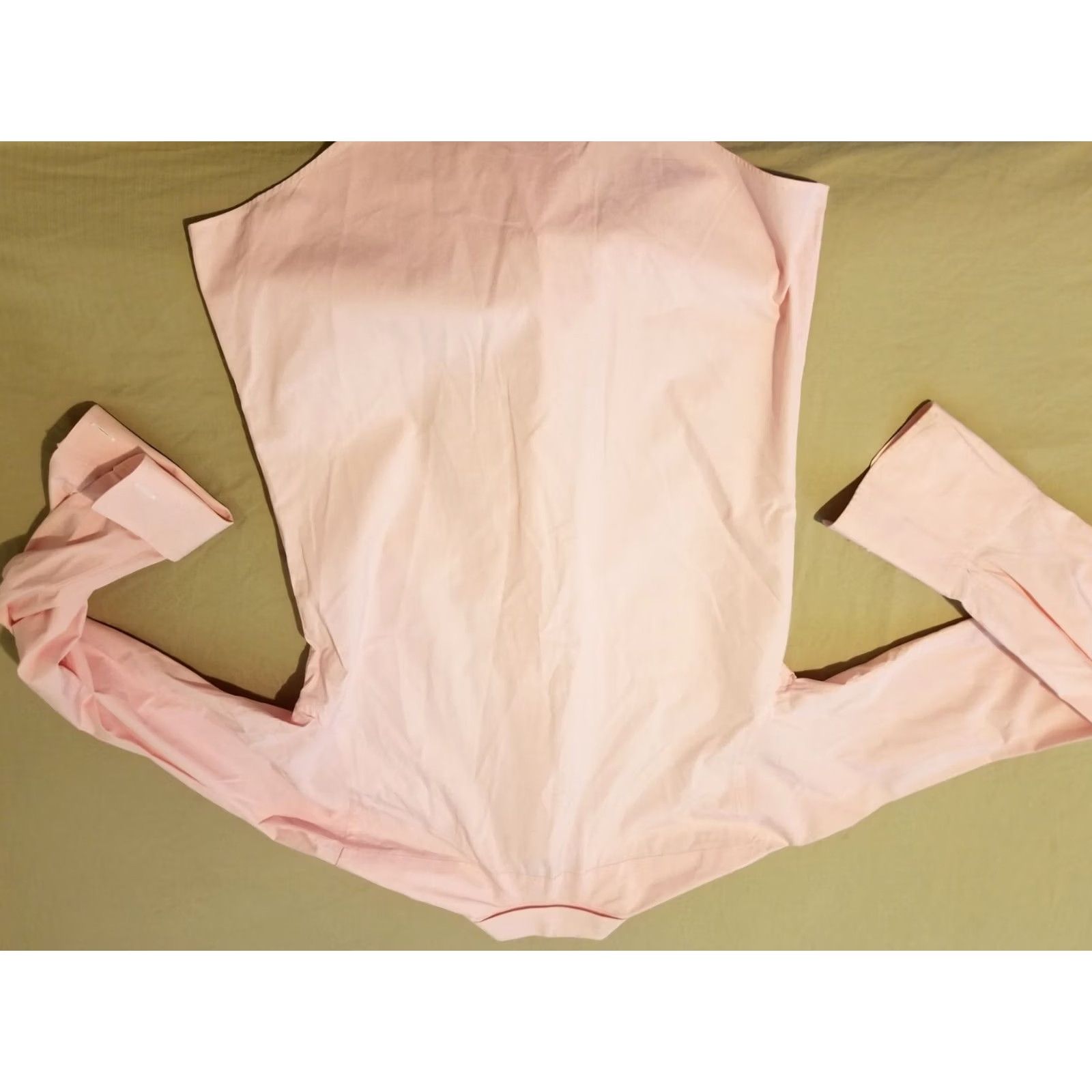 Brooks Brothers Mens Brooks Brothers Dress Shirt S Small Pink Button Cotton Size 36R - 6 Thumbnail