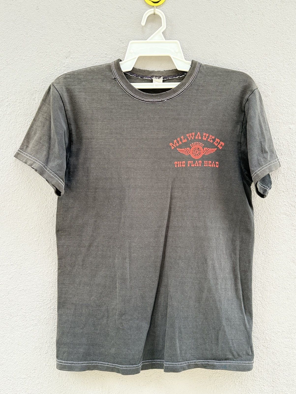 The Flat Head Thrashed Japan The Flat Head Milwaukee Backhit Sun Faded T Size US S / EU 44-46 / 1 - 2 Thumbnail