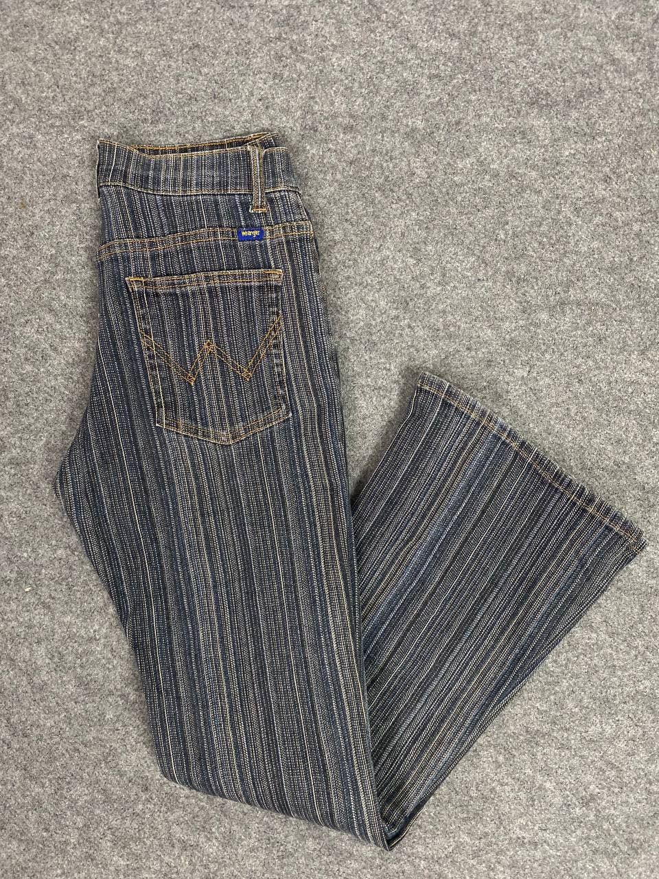 Wrangler vintage rare wrangler striped bootcut flare denim Size US 28 / EU 44 - 1 Thumbnail