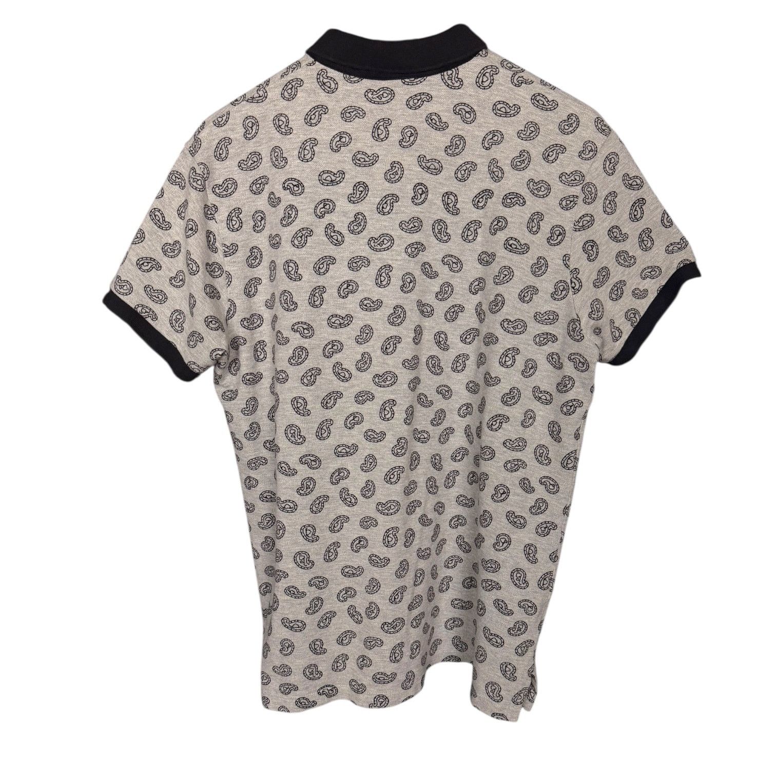 Marc by Marc Jacobs Marc by Marc Jacobs Paisley Gray Polo with Blue Trim Men's L Size US L / EU 52-54 / 3 - 9 Thumbnail