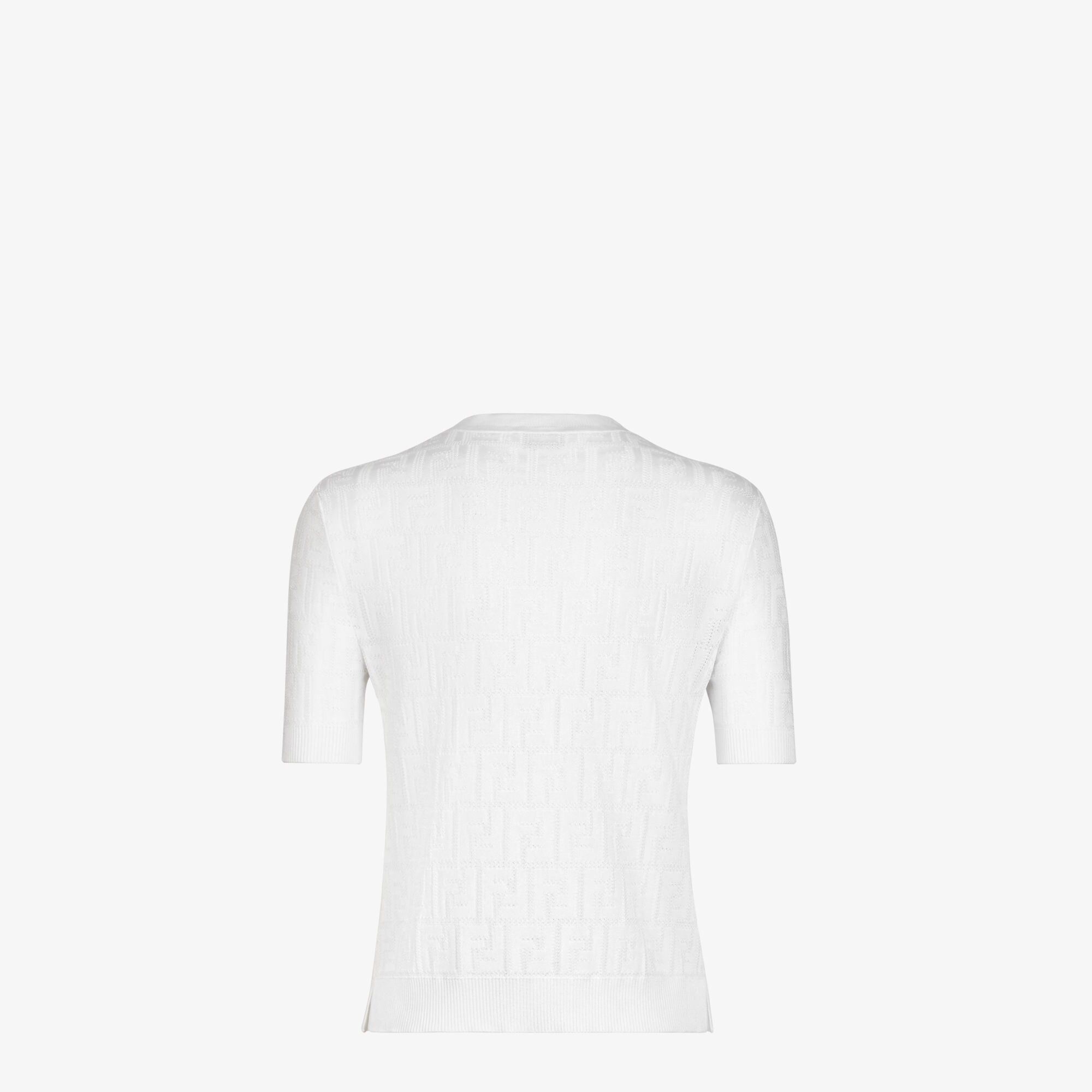 Fendi o1s1wg111225 Jumper in White Size L / US 10 / IT 46 - 2 Thumbnail