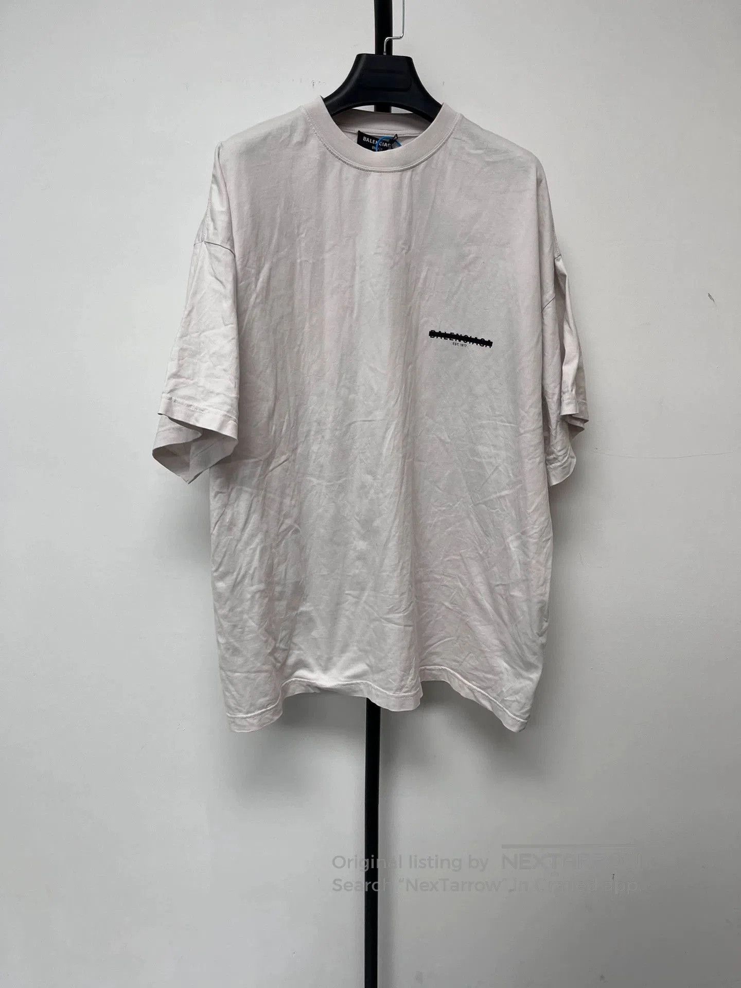 Balenciaga Balenciaga White Logo Print Casual T-Shirt. Size US S / EU 44-46 / 1 - 1 Thumbnail