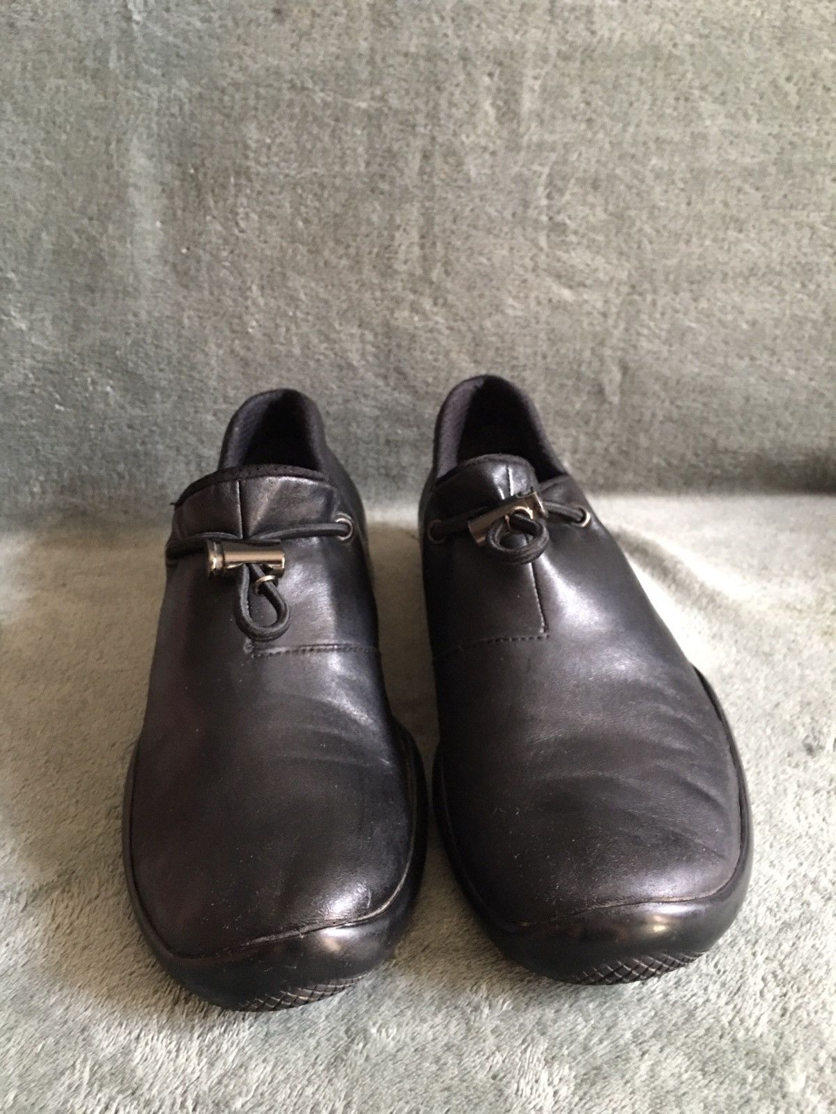 Prada Prada Toblach Black Leather Low Top Sneakers Size 38.5 Size US 8.5 / IT 38.5 - 7 Thumbnail