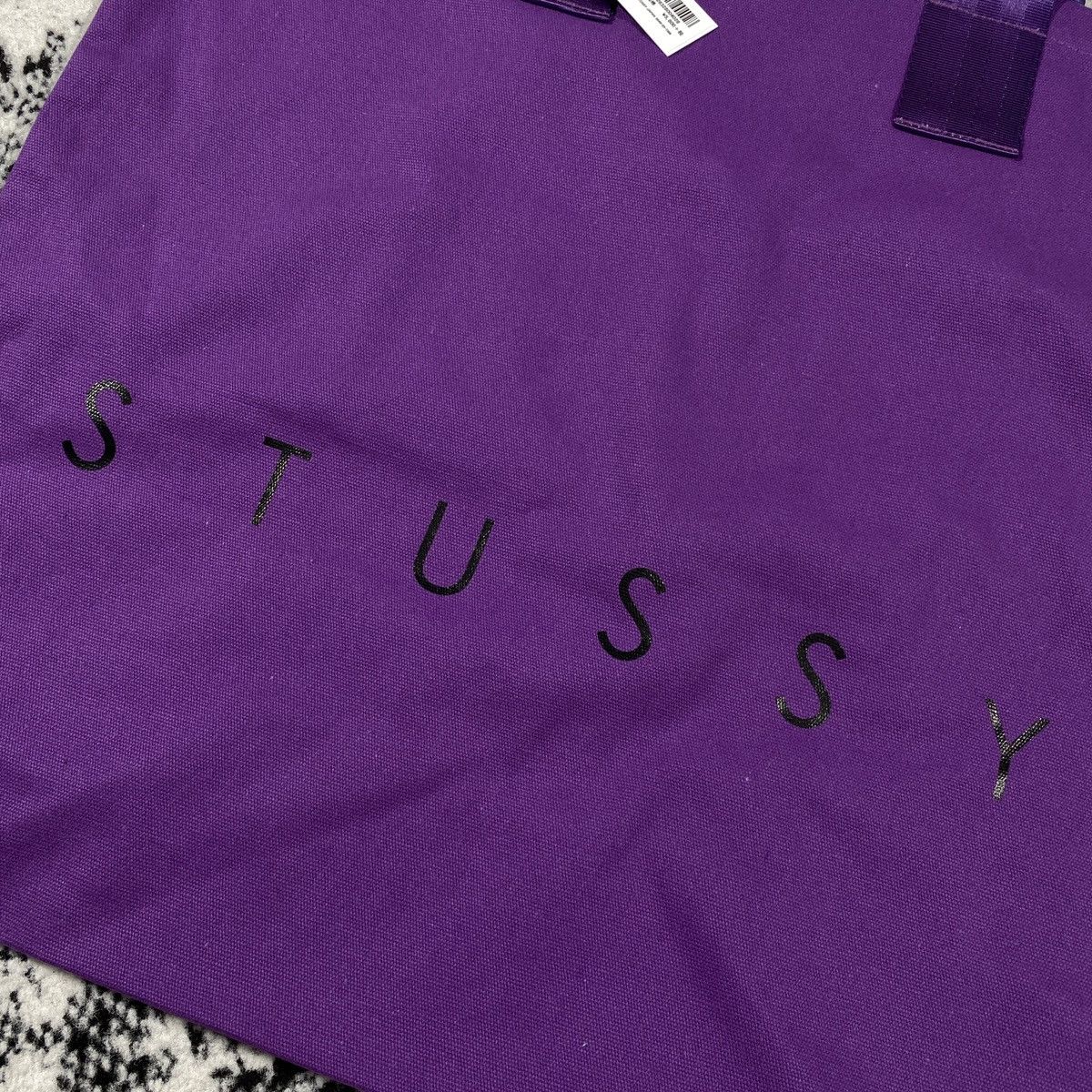 Stussy × Vintage STUSSY LARGE TOTE BAG PURPLE Size ONE SIZE - 2 Thumbnail