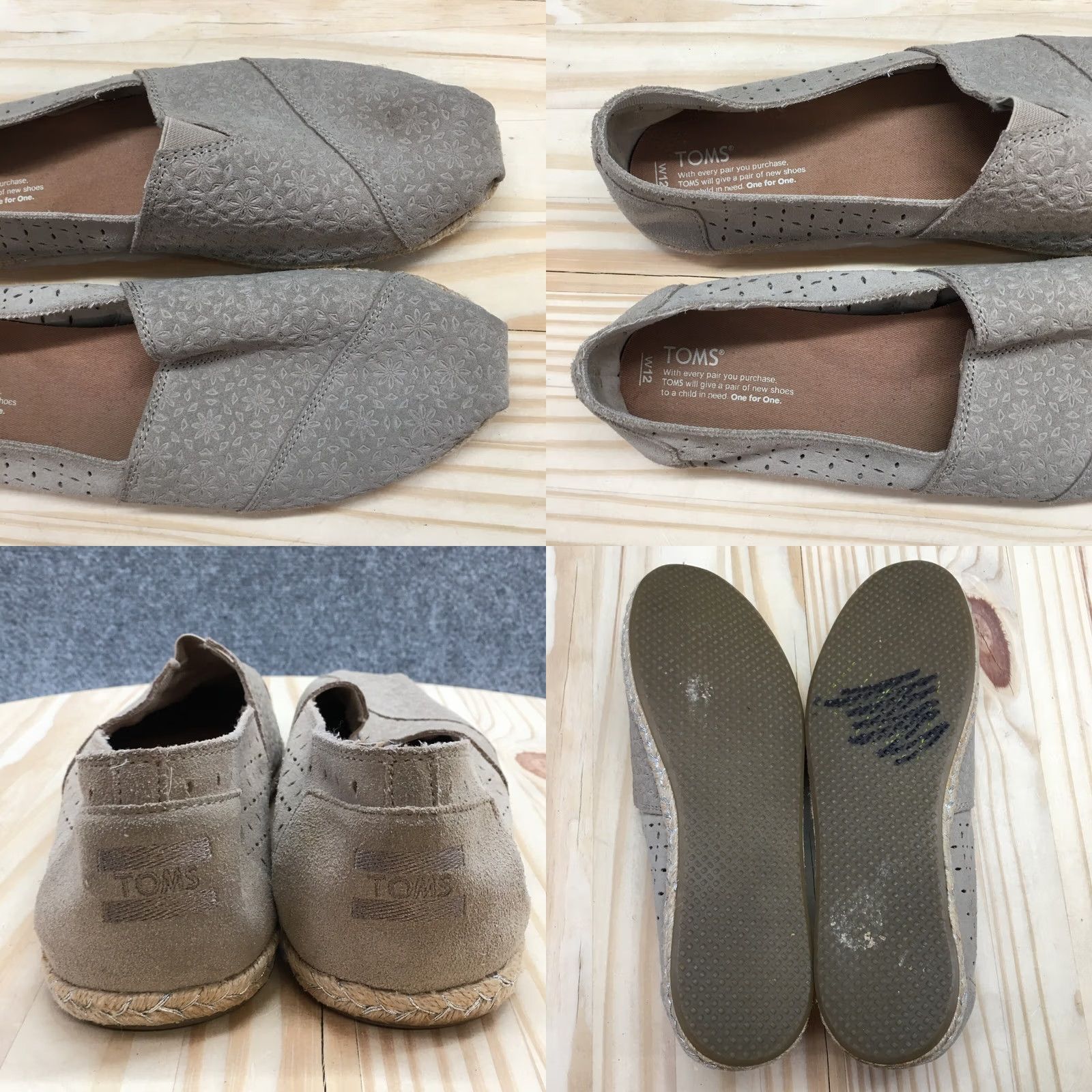Toms TOMS Alpargatas Womens Slip-On Brown Floral Comfort Casual Flat 12 Sh Size XL / US 12-14 / IT 48-50 - 8 Thumbnail