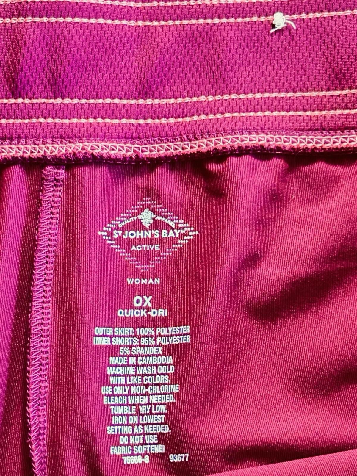 St. Johns Bay St Johns Bay Athletic Plus Sz 0x Women’s Skort Golf Tennis Size 36" / US 14 / IT 50 - 4 Thumbnail