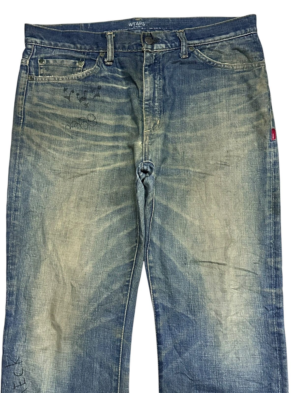 Wtaps Authentic Wtaps Vintage Skinny Loose With Mudwash and Faded Size US 35 - 3 Thumbnail