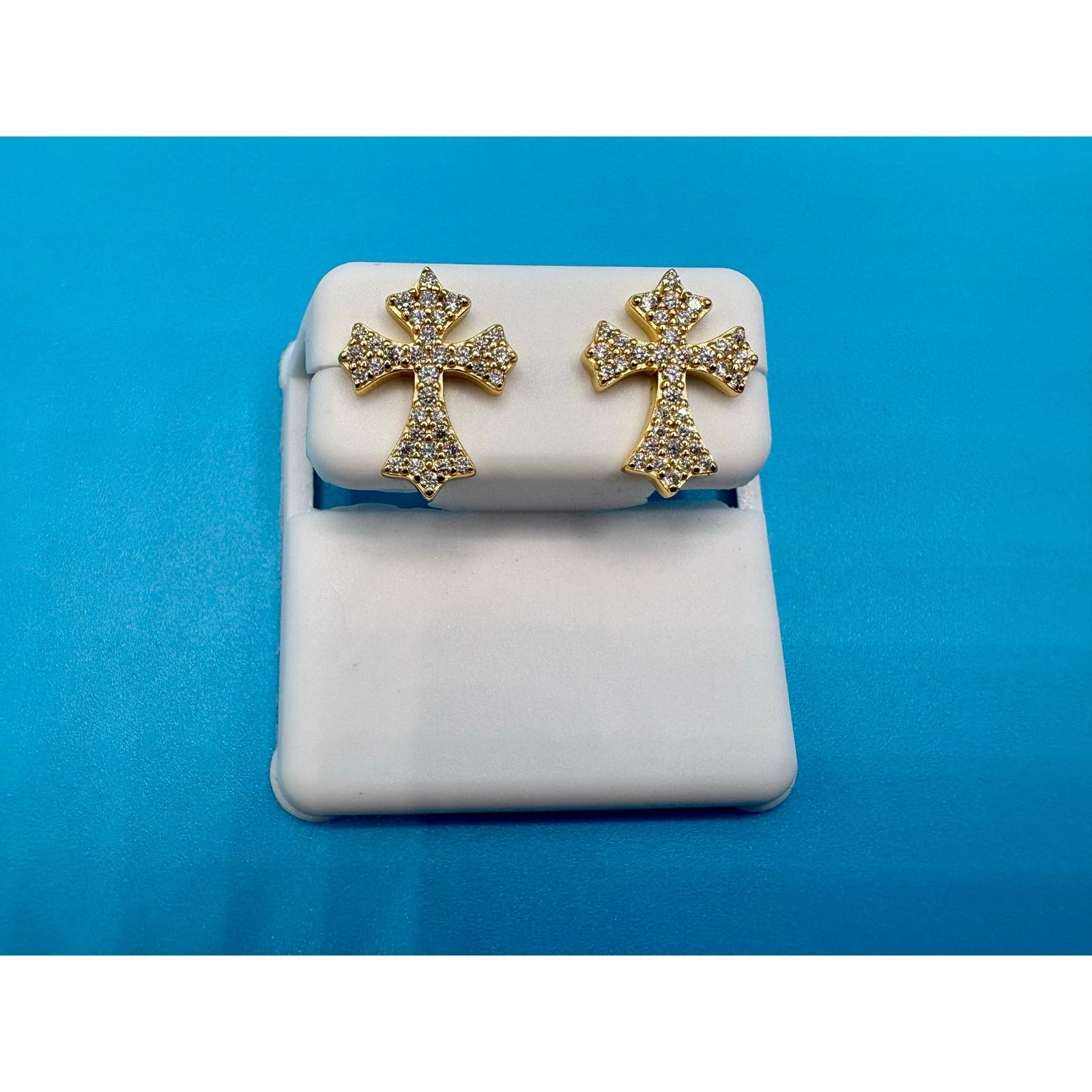Jewelry NEW Chrome Hearts Style 1CTW Moissanite Stud Earrings Size ONE SIZE - 9 Thumbnail