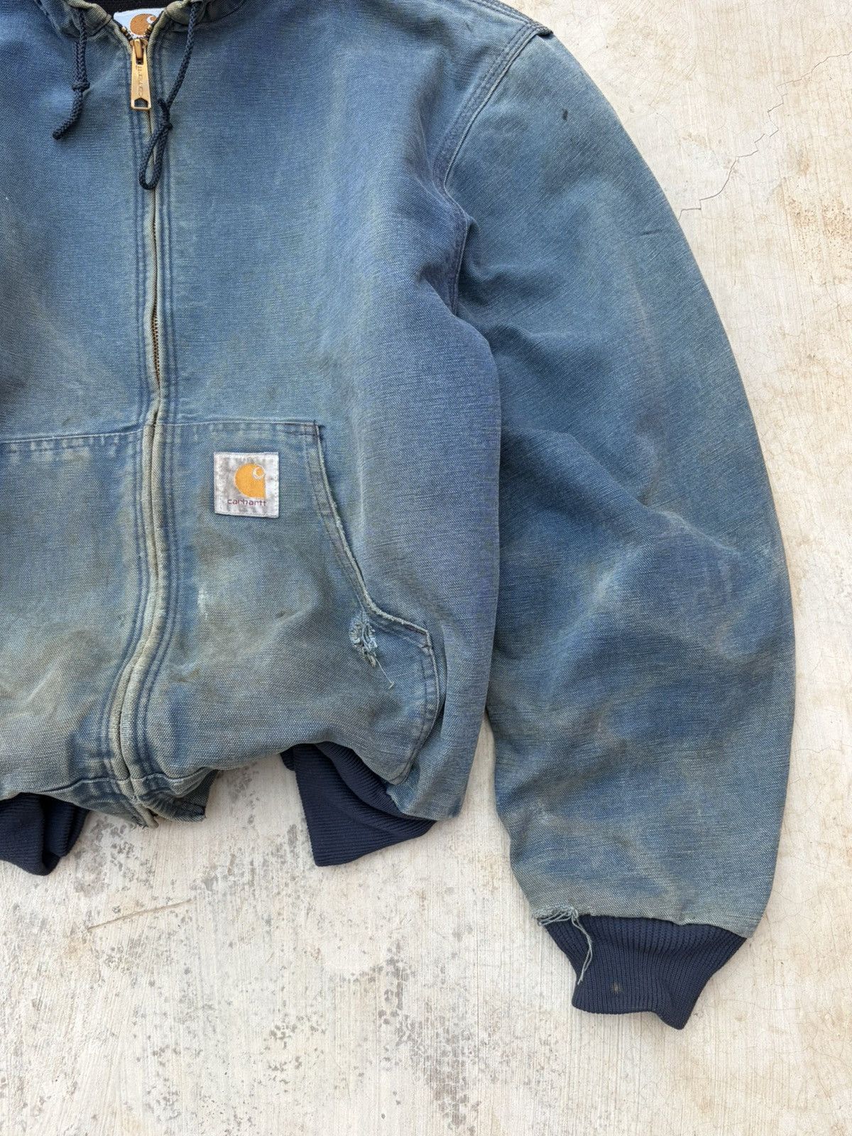 Carhartt Vintage 1999 Sunfaded Carhartt Active Hooded Jacket Size US XL / EU 56 / 4 - 4 Thumbnail