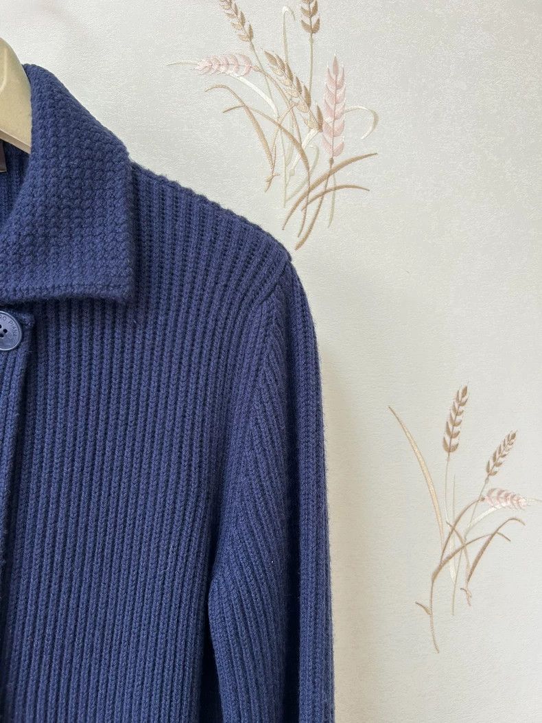 Loro Piana LORO PIANA High grade dark blue baby cashmere knitted coat Size M / US 6-8 / IT 42-44 - 3 Thumbnail