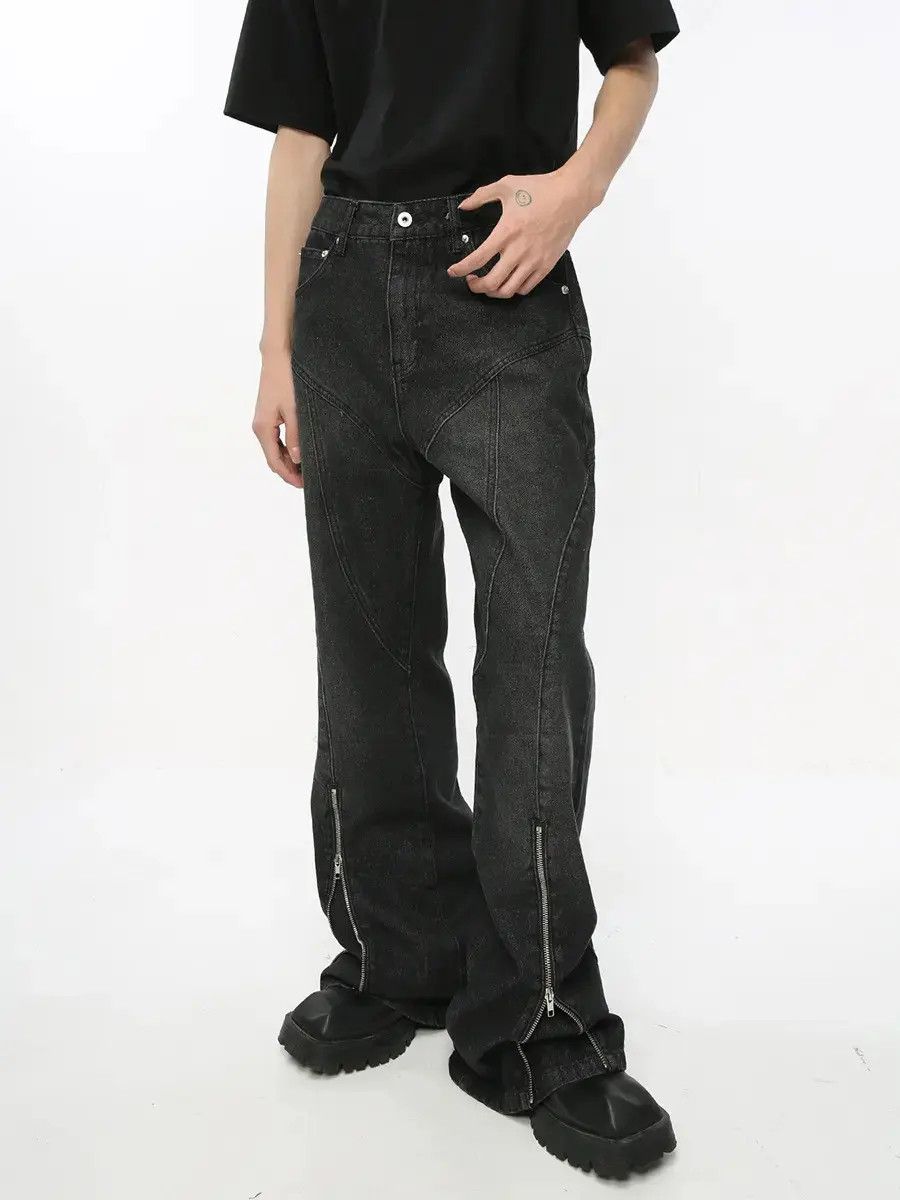 Japanese Brand Retro loose line micro flared jeans Size US 32 / EU 48 - 6 Thumbnail