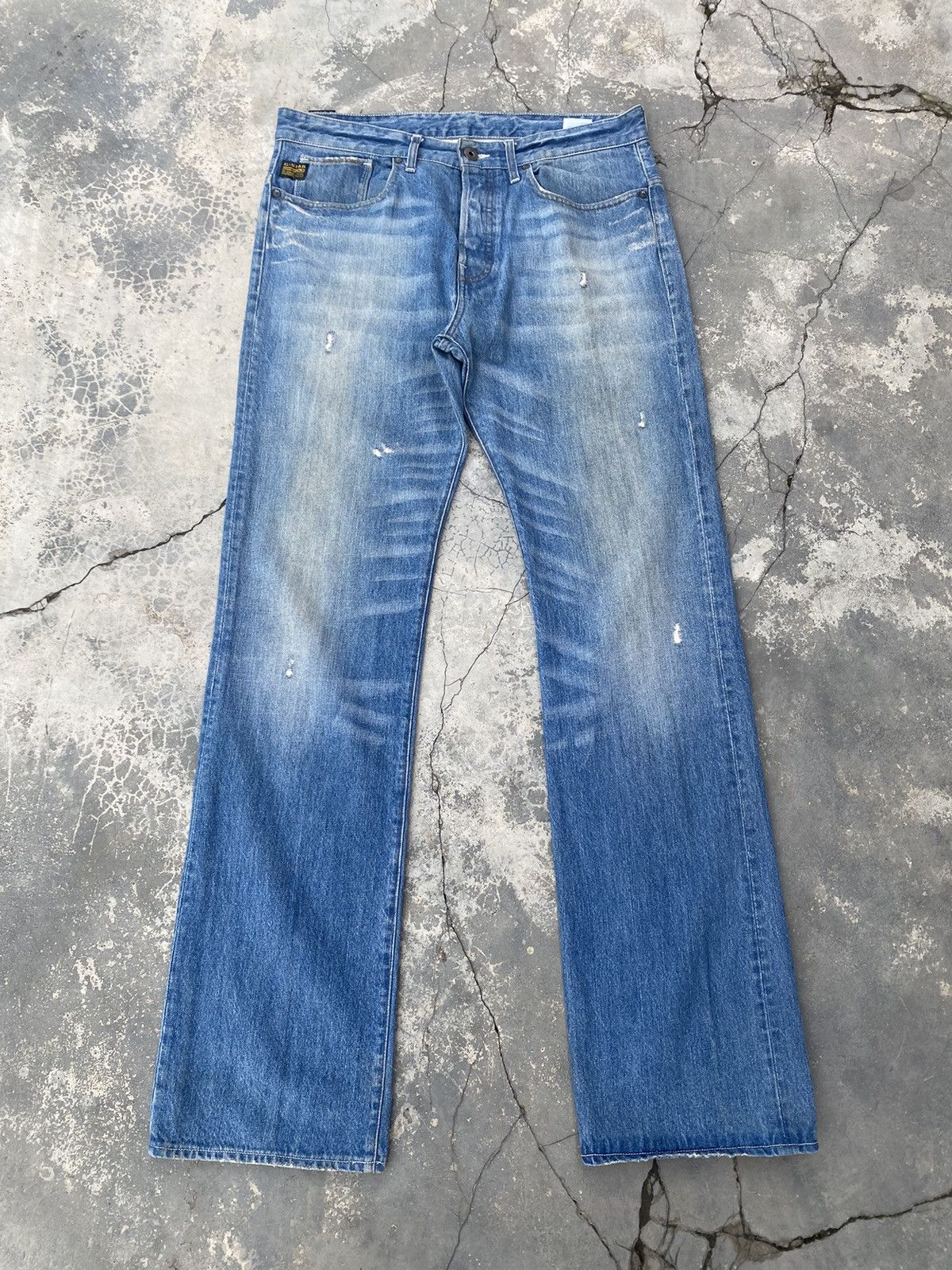 G-Star × Pharrell G STAR Stone Washed Jeans Size US 36 / EU 52 - 1 Thumbnail