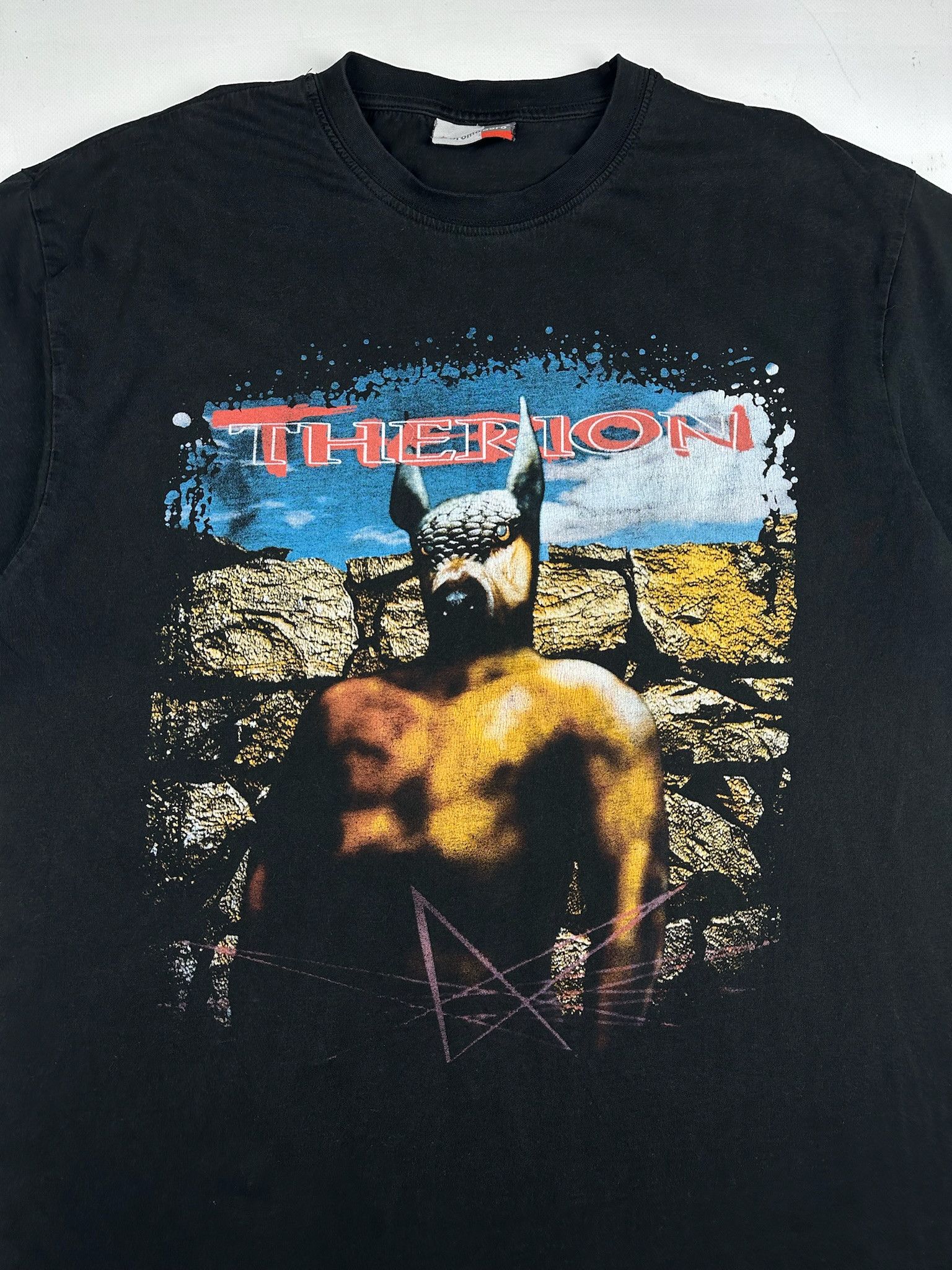 Band Tees Vintage 90s Therion Metal Band Longsleve acid rap Shirt Size US XL / EU 56 / 4 - 1 Thumbnail