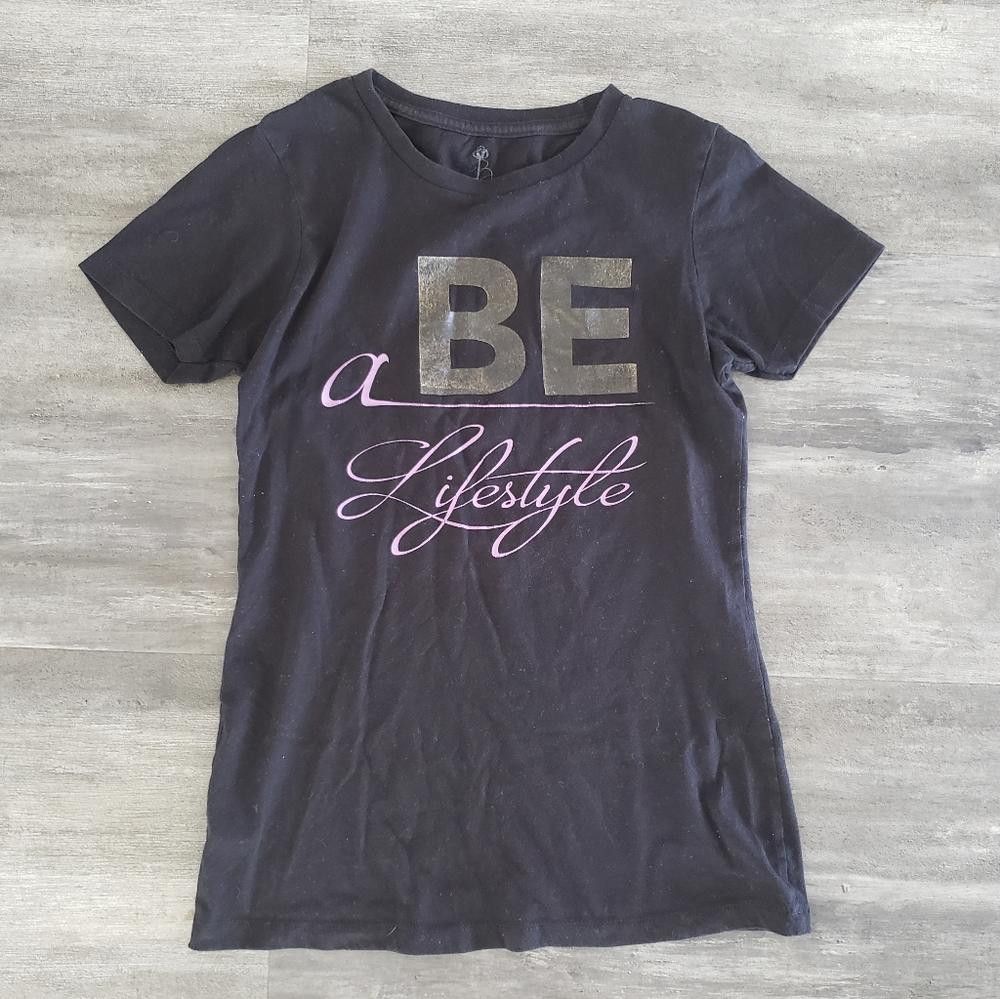 Designer Black A Be Lifestyle Short Sleeve Size S / US 4 / IT 40 - 1 Thumbnail