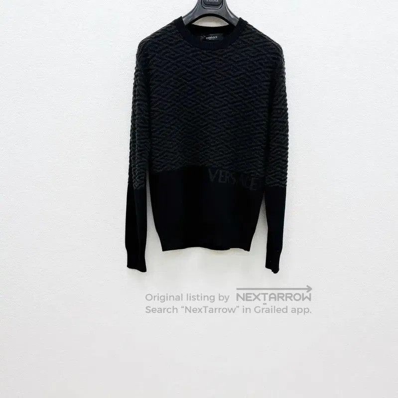 Versace Versace Black Wool Men's Sweater . Size US M / EU 48-50 / 2 - 1 Thumbnail